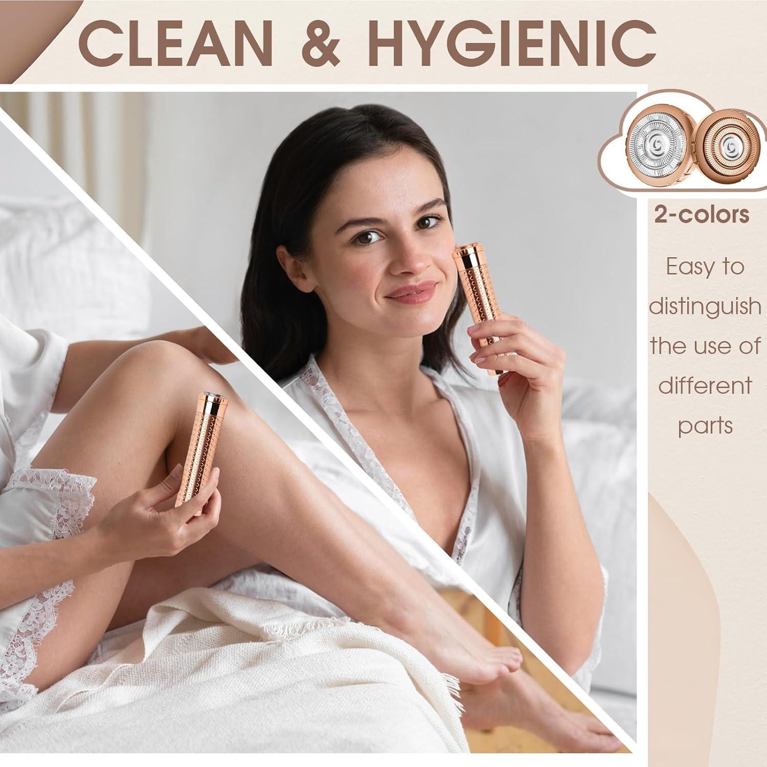 Afeitadora Eléctrica Indolora BLIBEE para Vello Facial Mujer