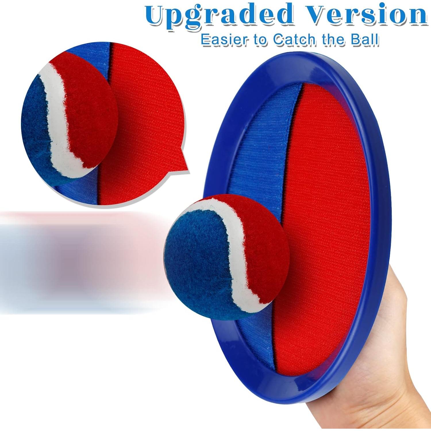 Juego de Lanzar y Atrapar JXZDLE - 4 Palas y 4 Pelotas