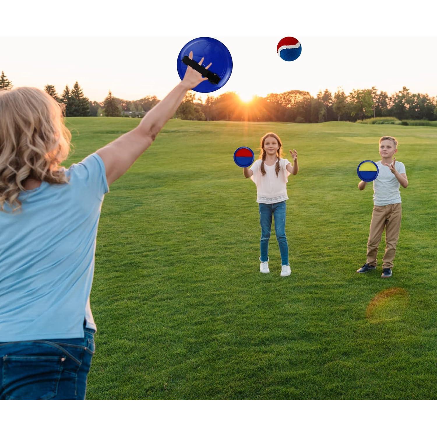 Juego de Lanzar y Atrapar JXZDLE - 4 Palas y 4 Pelotas