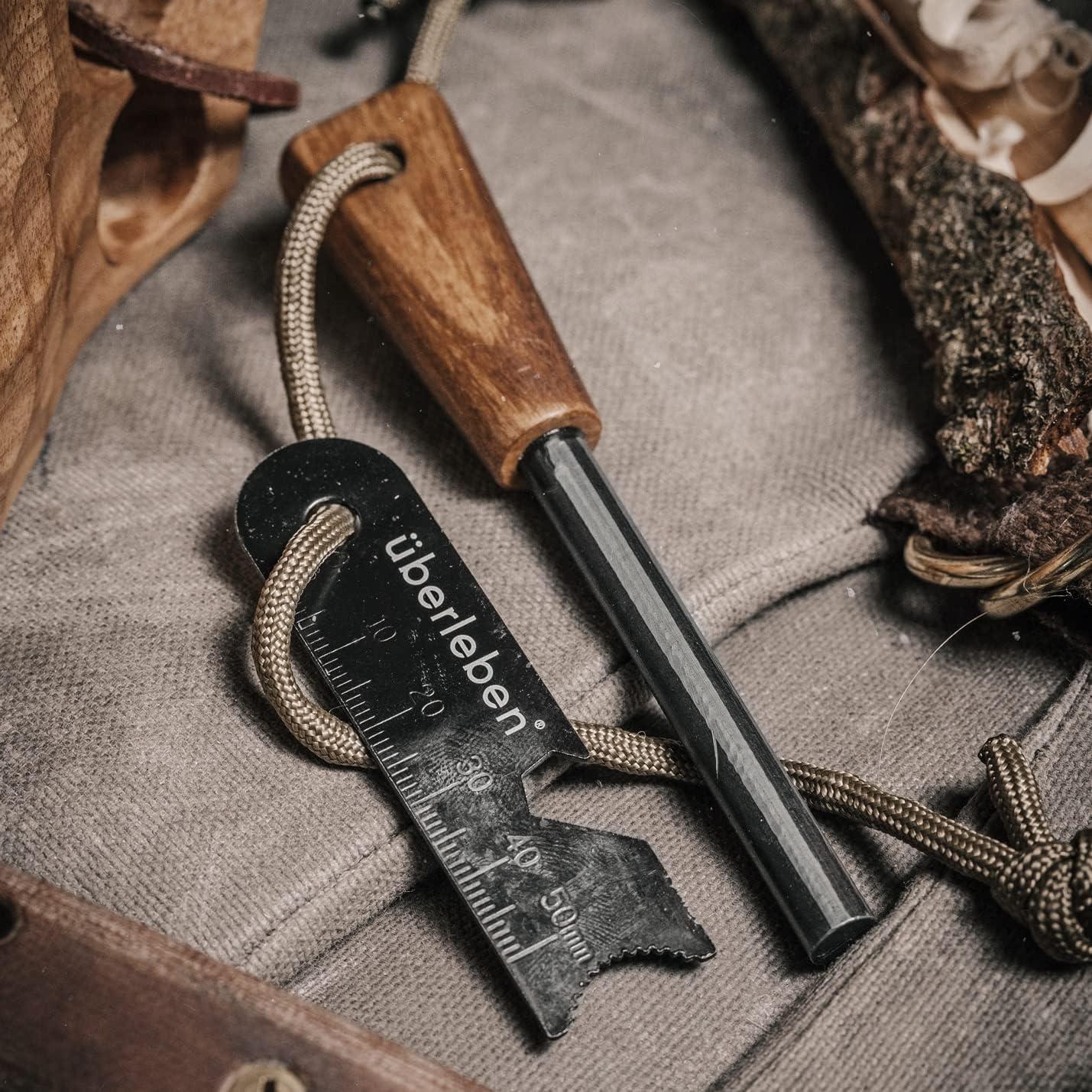 Encendedor de Fuego Zünden Ferro Rod - Acero Impermeable, 20,000 Golpes