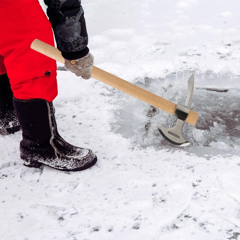 Pico de Jardín 2 en 1 AKBFOX Azada y Hacha Acero Inoxidable