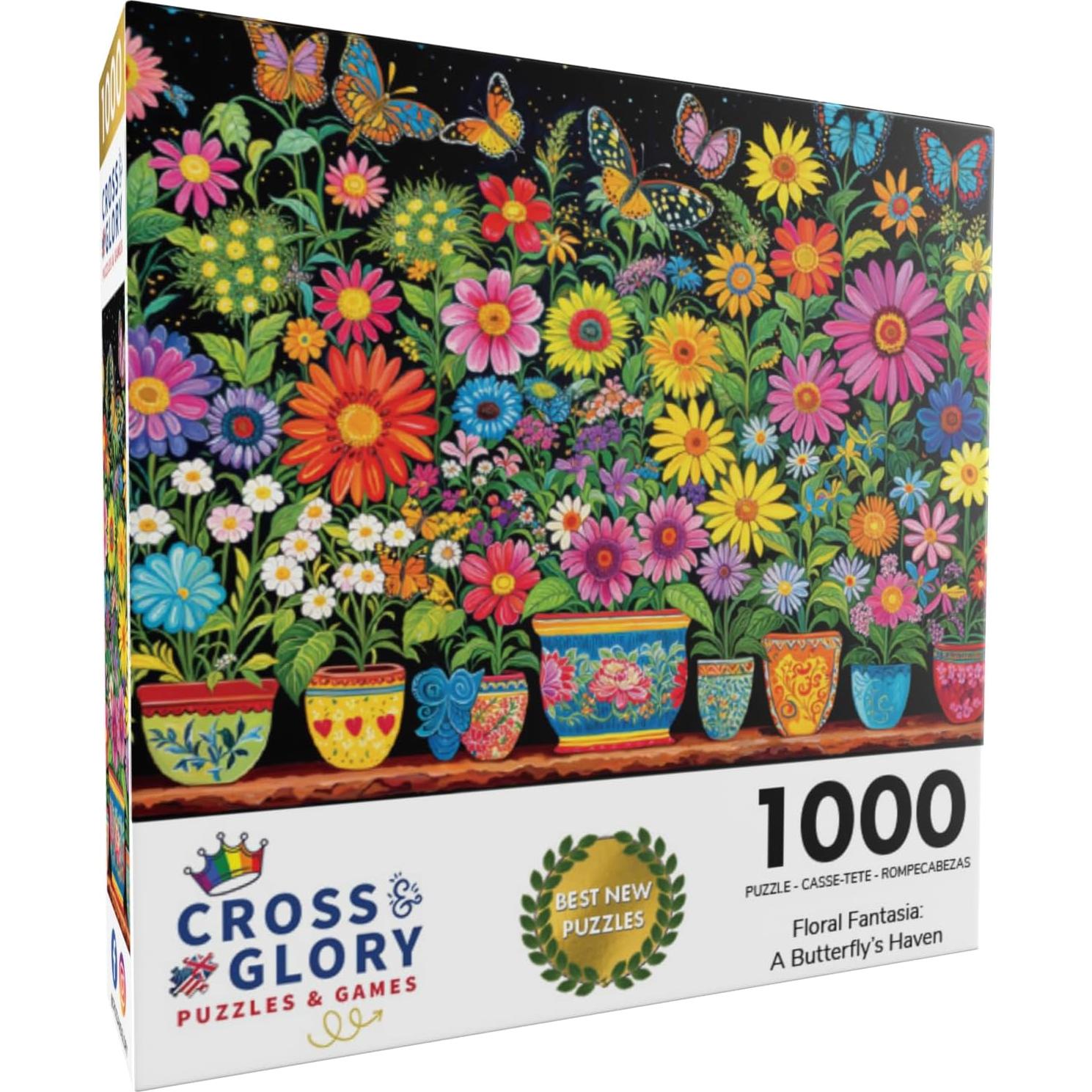 Rompecabezas 1000 Piezas Cross & Glory Fantasía Floral