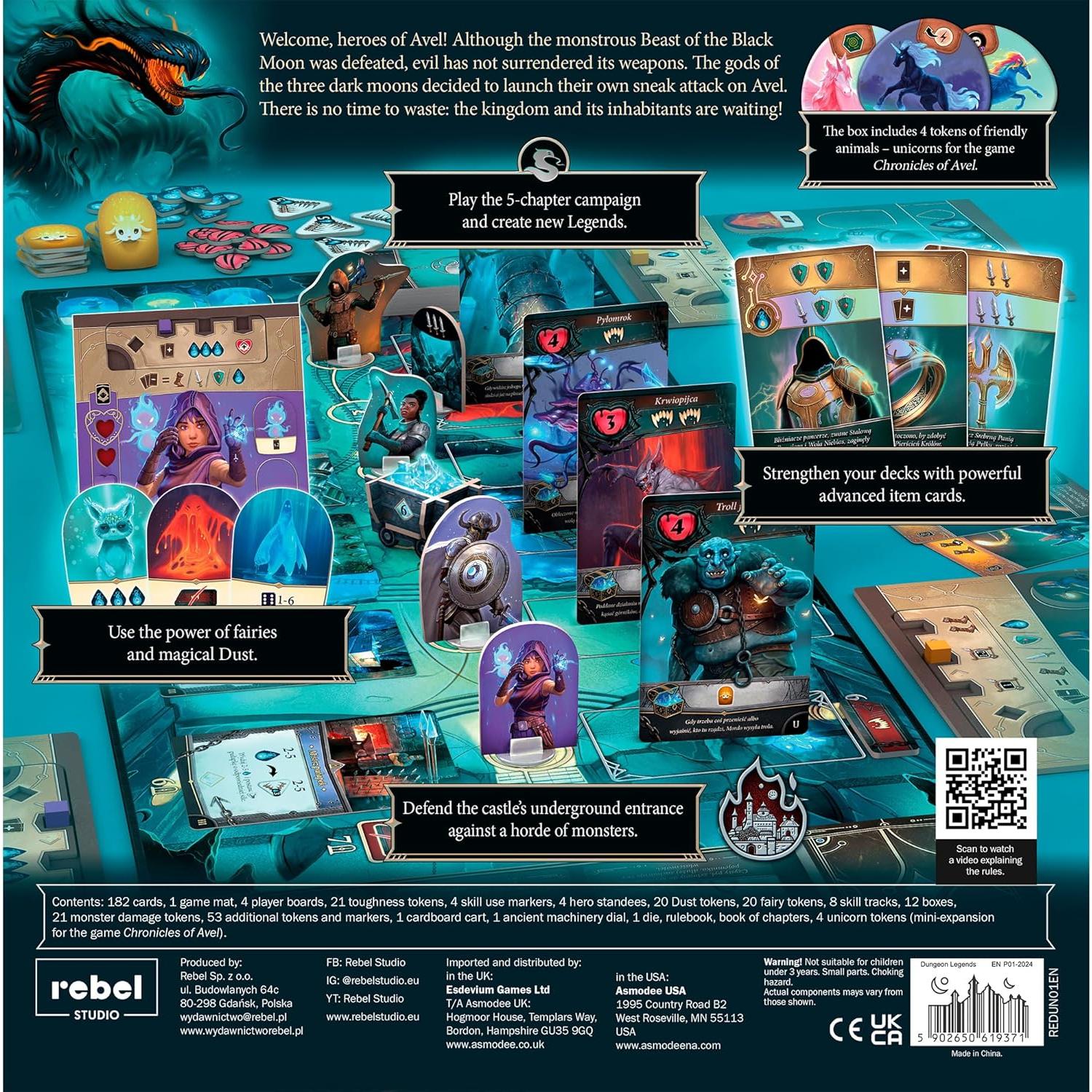 Dungeon Legends Juego de Mesa - Aventura Cooperativa 2-4 Jugadores