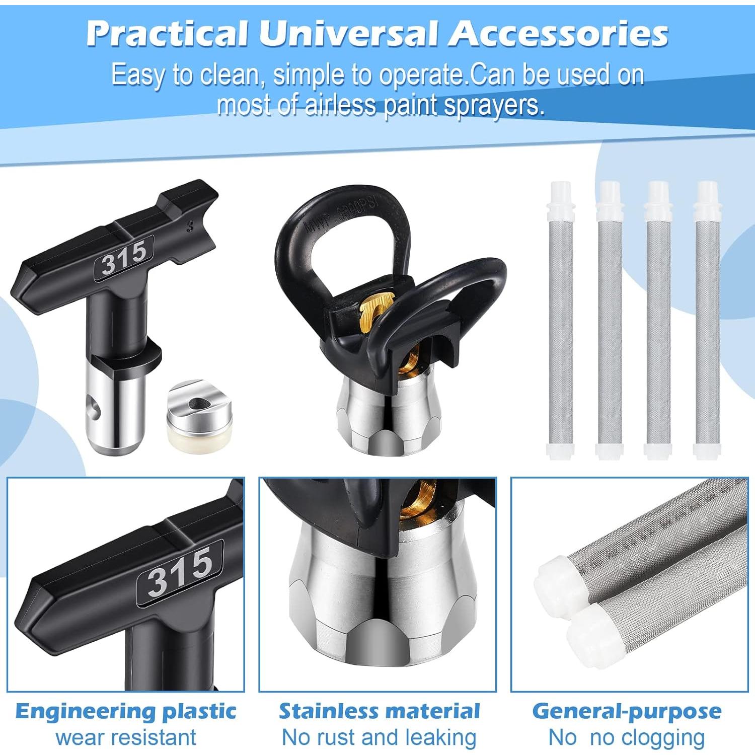 Pistola de Pulverización Sin Aire Tondiamo 8 Piezas 0.66 kg