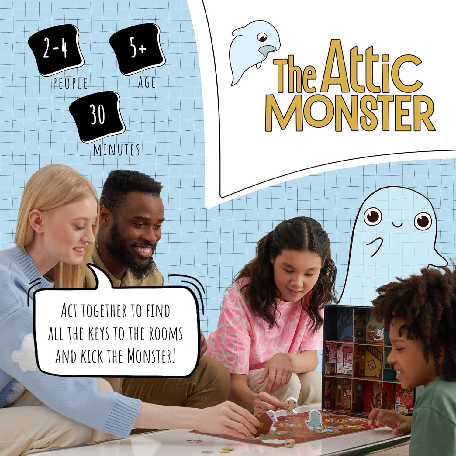 El Monstruo del Ático | Juego de Mesa Familiar | 2-4 Jugadores