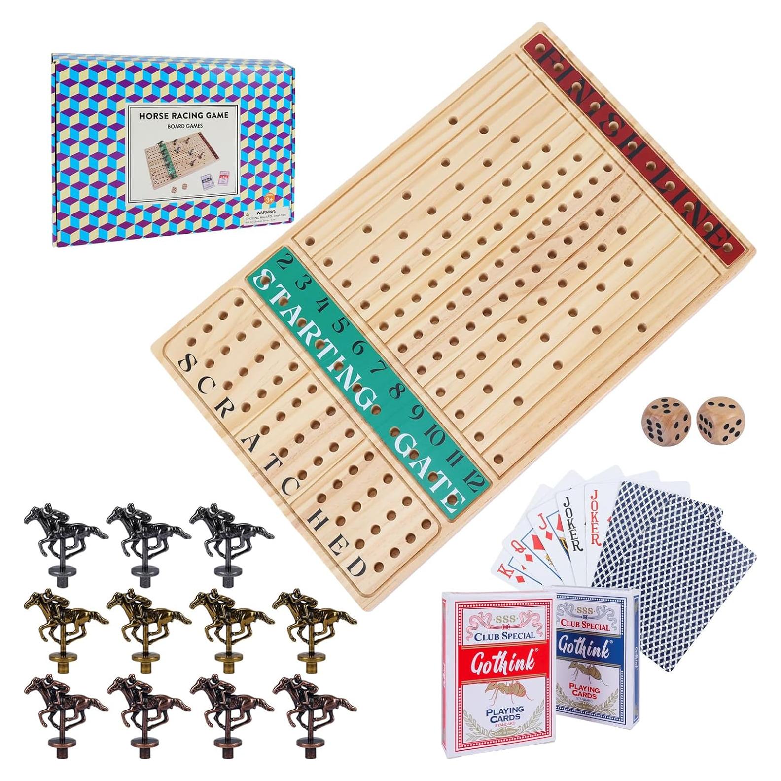 Juego de Mesa Carreras de Caballos Offelec 11 Caballos Metal