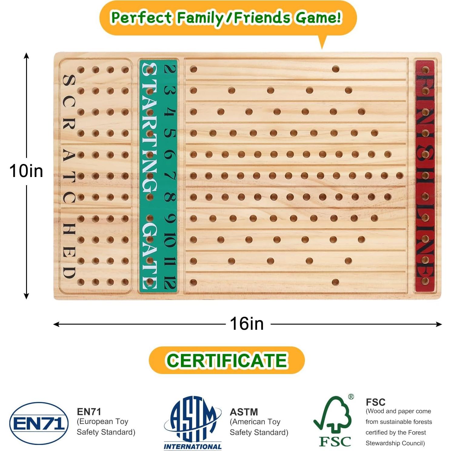 Juego de Mesa Carreras de Caballos Offelec 11 Caballos Metal
