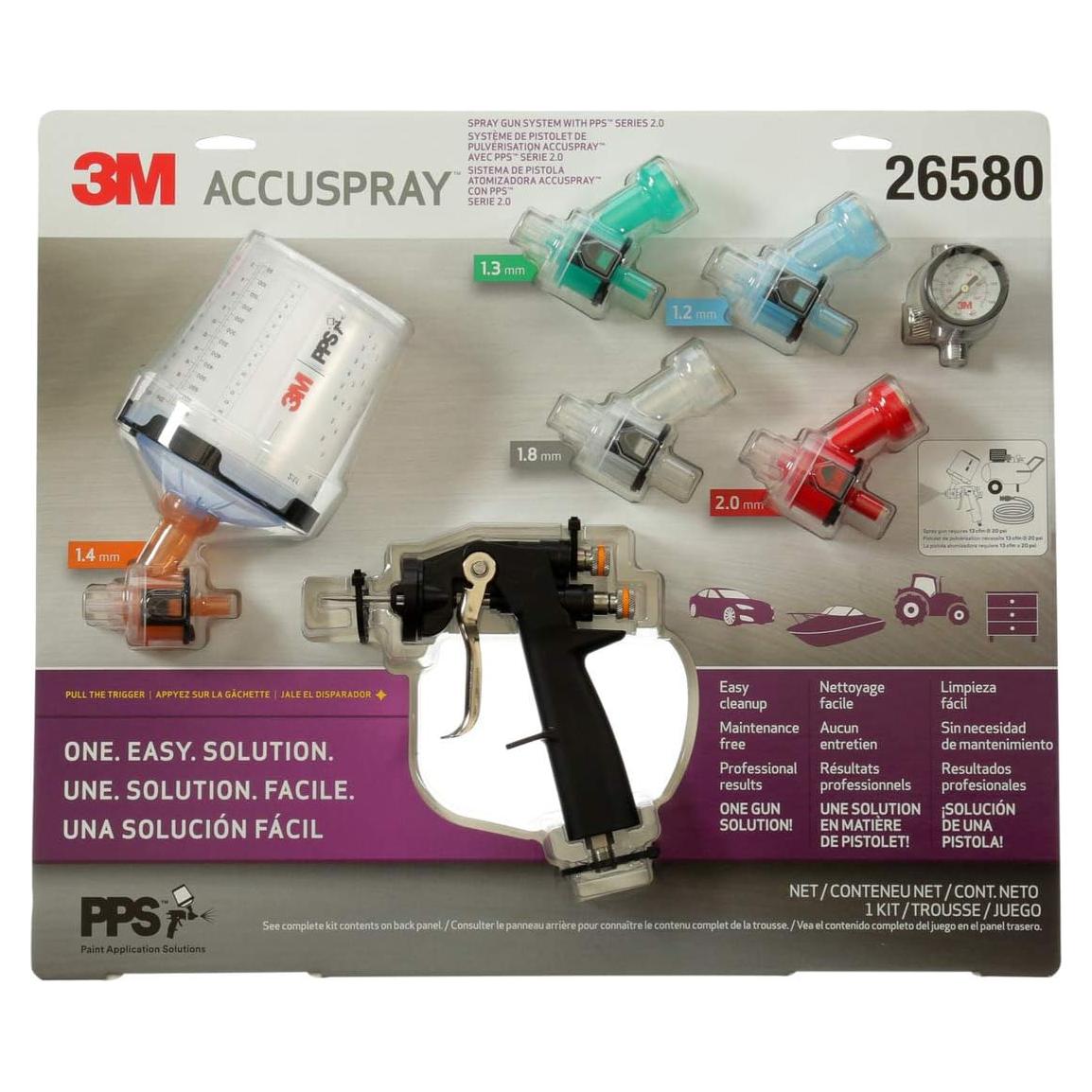 Pistola de Pintura 3M Accuspray 26580 con PPS 2.0, 650 ml