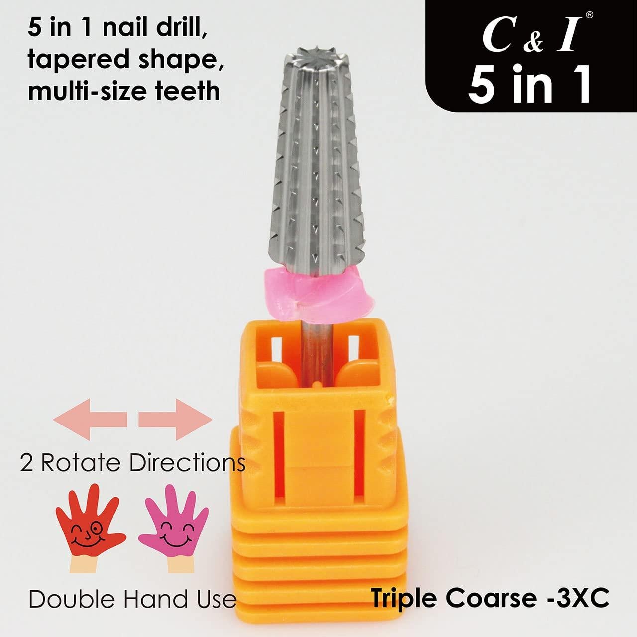 Lima de Uñas Multifuncional 5 en 1 C&I 3XC Profesional