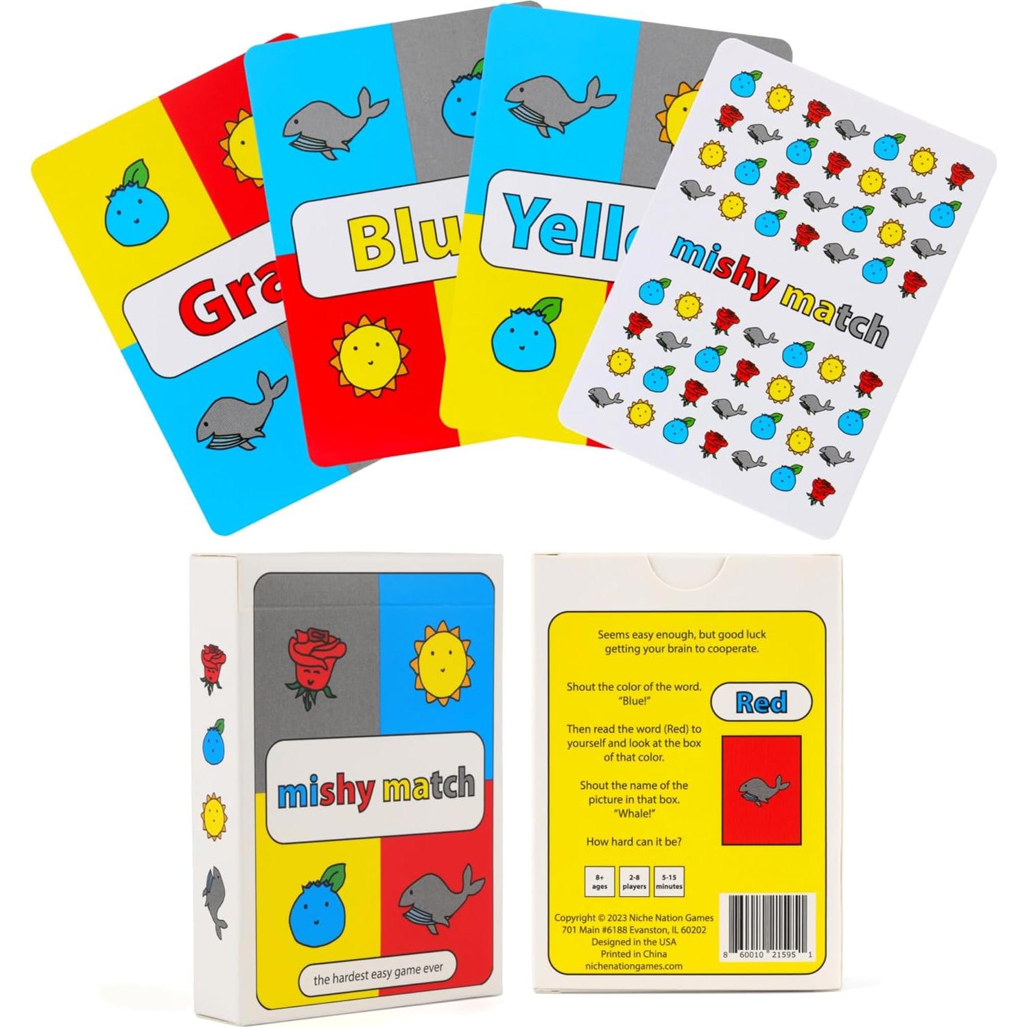 Mishy Match Juego de Fiesta Hilarante - 48 Cartas