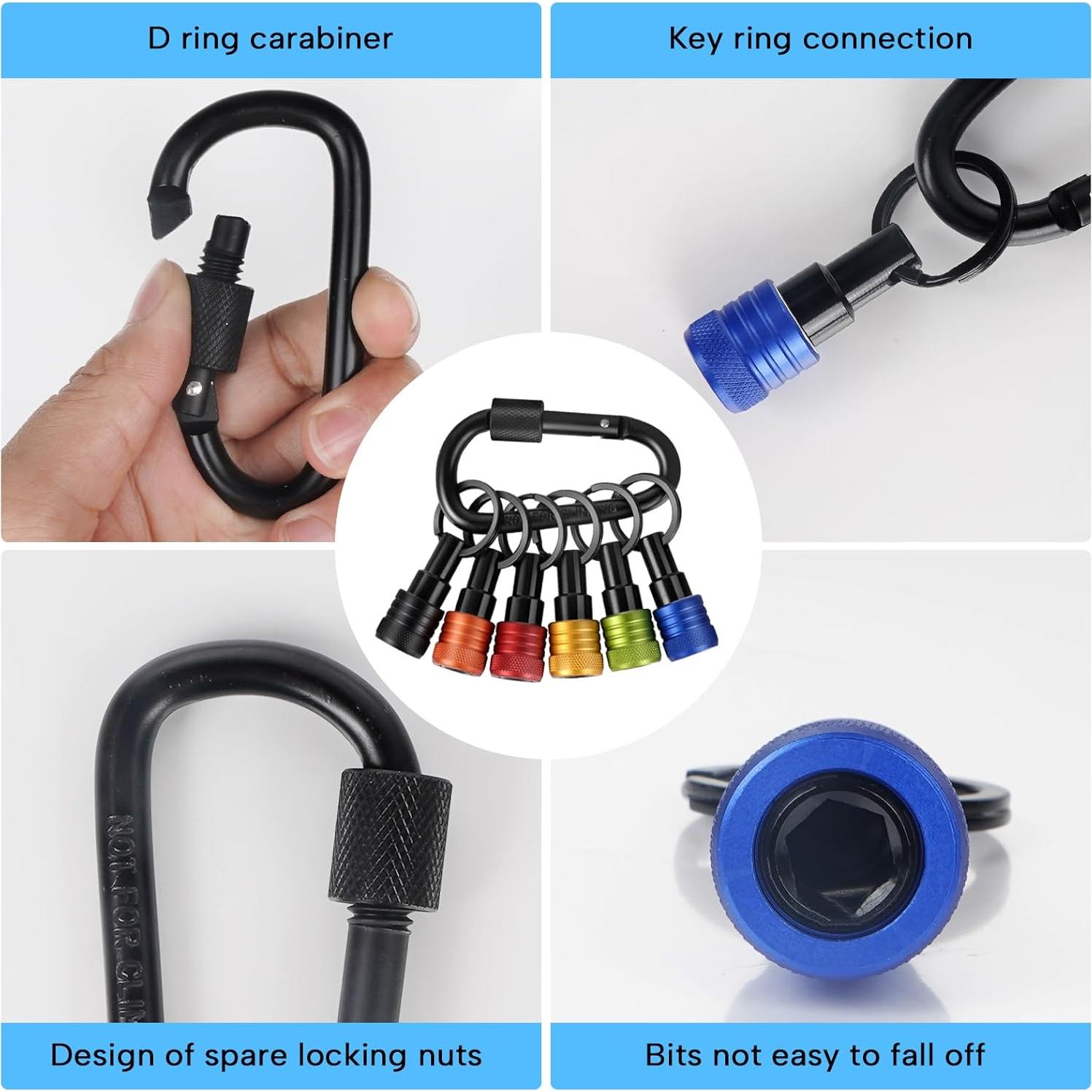 Soporte de Bits Hexagonal 12PCS FACAINCXS con Carabinero