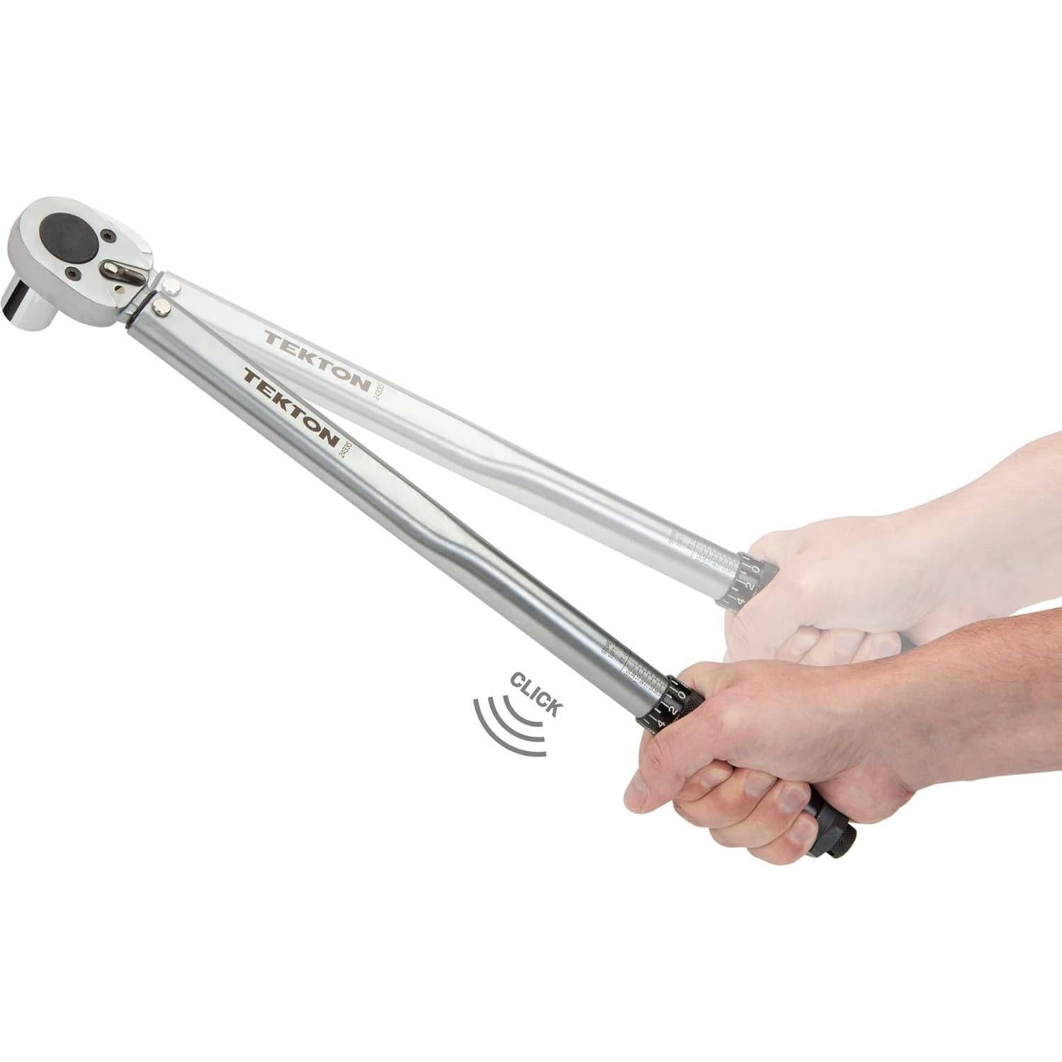 Llave de Torque Micrométrica TEKTON 1/2" (10-150 lb-pie)