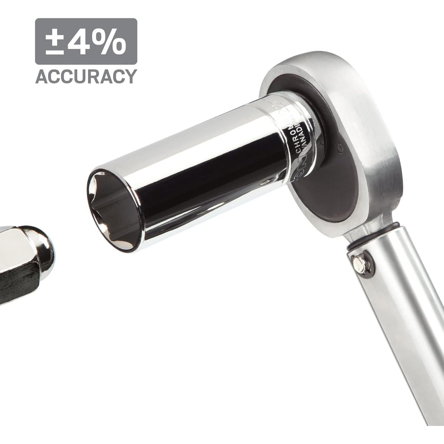 Llave de Torque Micrométrica TEKTON 1/2" (10-150 lb-pie)