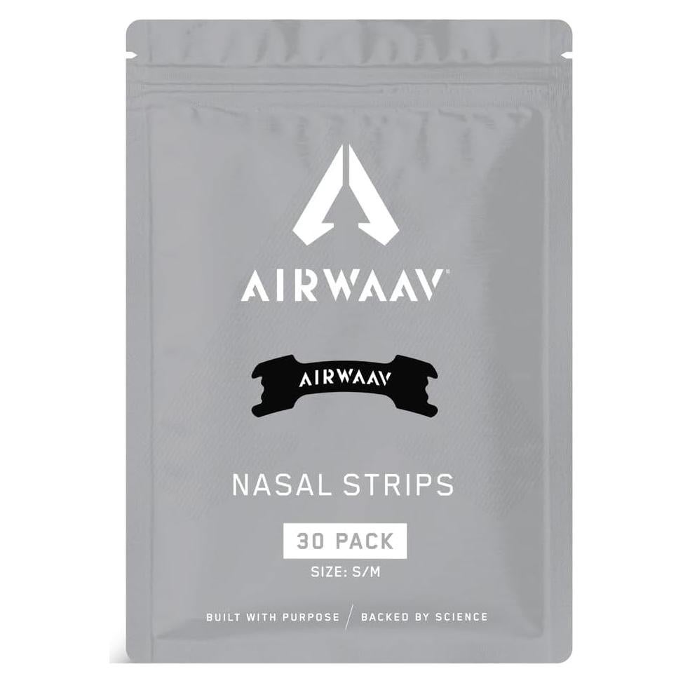 Tiras Nasales AIRWAAV para Mejorar Sueño y Rendimiento - 1 Unidad
