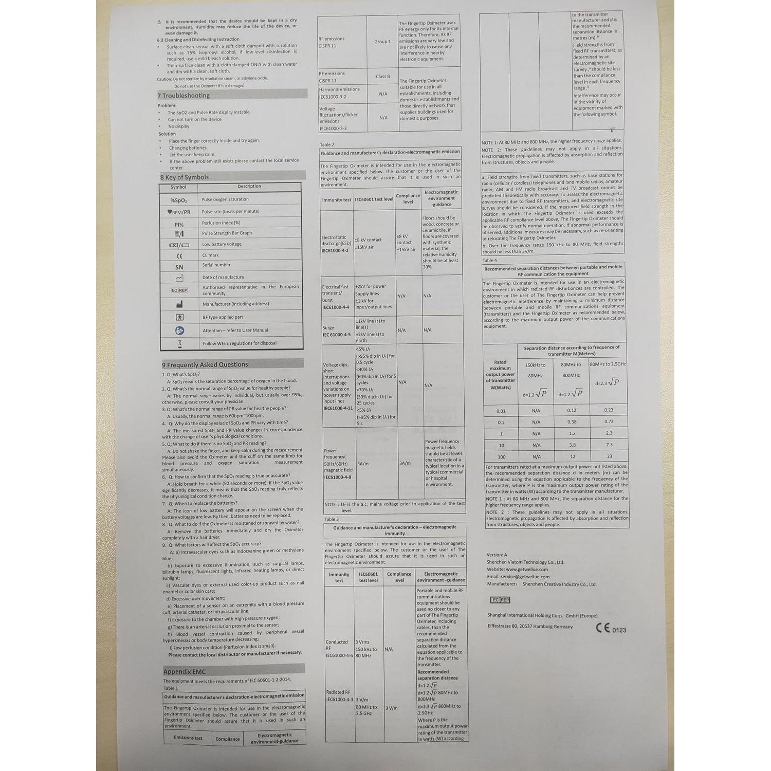 Oxímetro de Pulso Wellue Oxi 16, Monitor de Oxígeno y Pulso