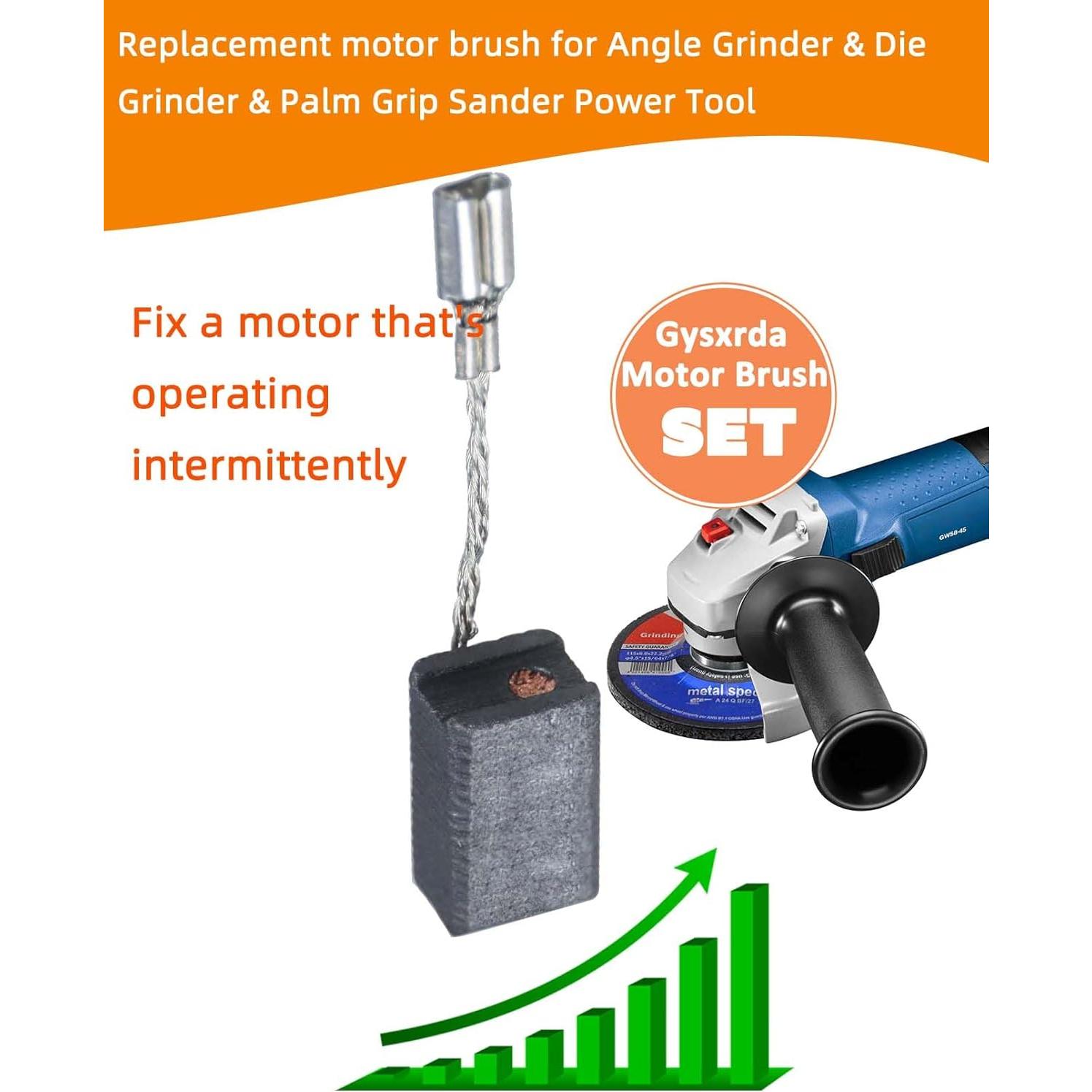 4 Cepillos de Carbono para Bosch GWS 7-115 y 1380