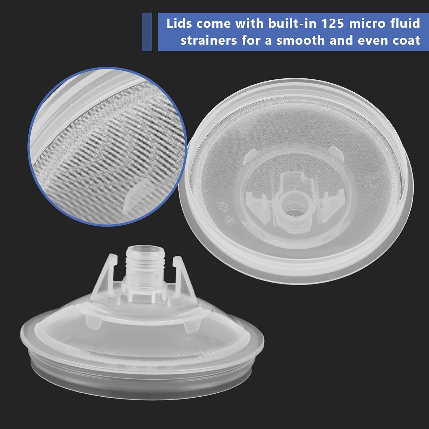 Kit de 25 Tazas de Pintura YAYODS 650 ml con Forros