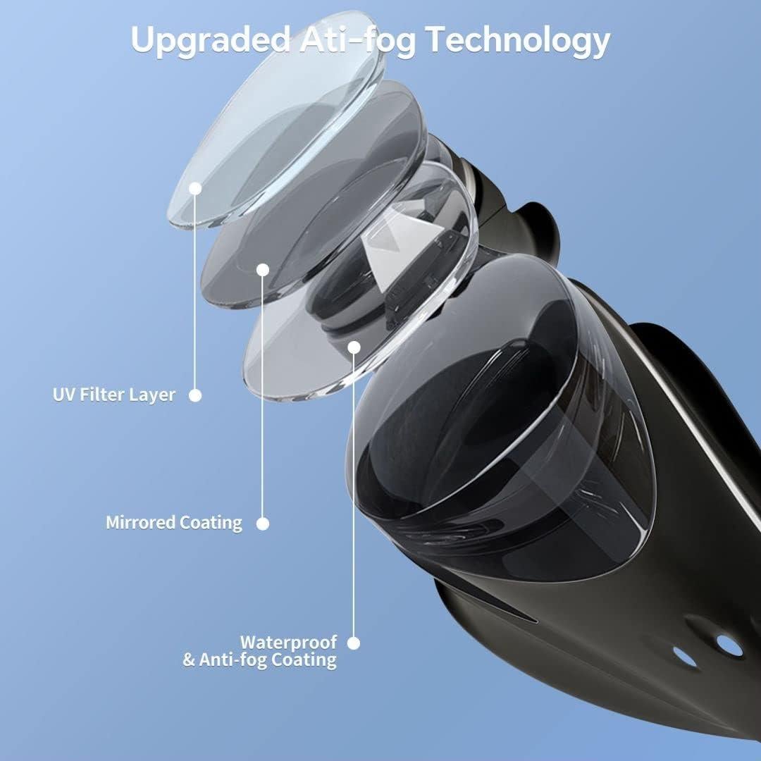 Gafas de natación miopía HDYAR -8 polarizadas anti-vaho