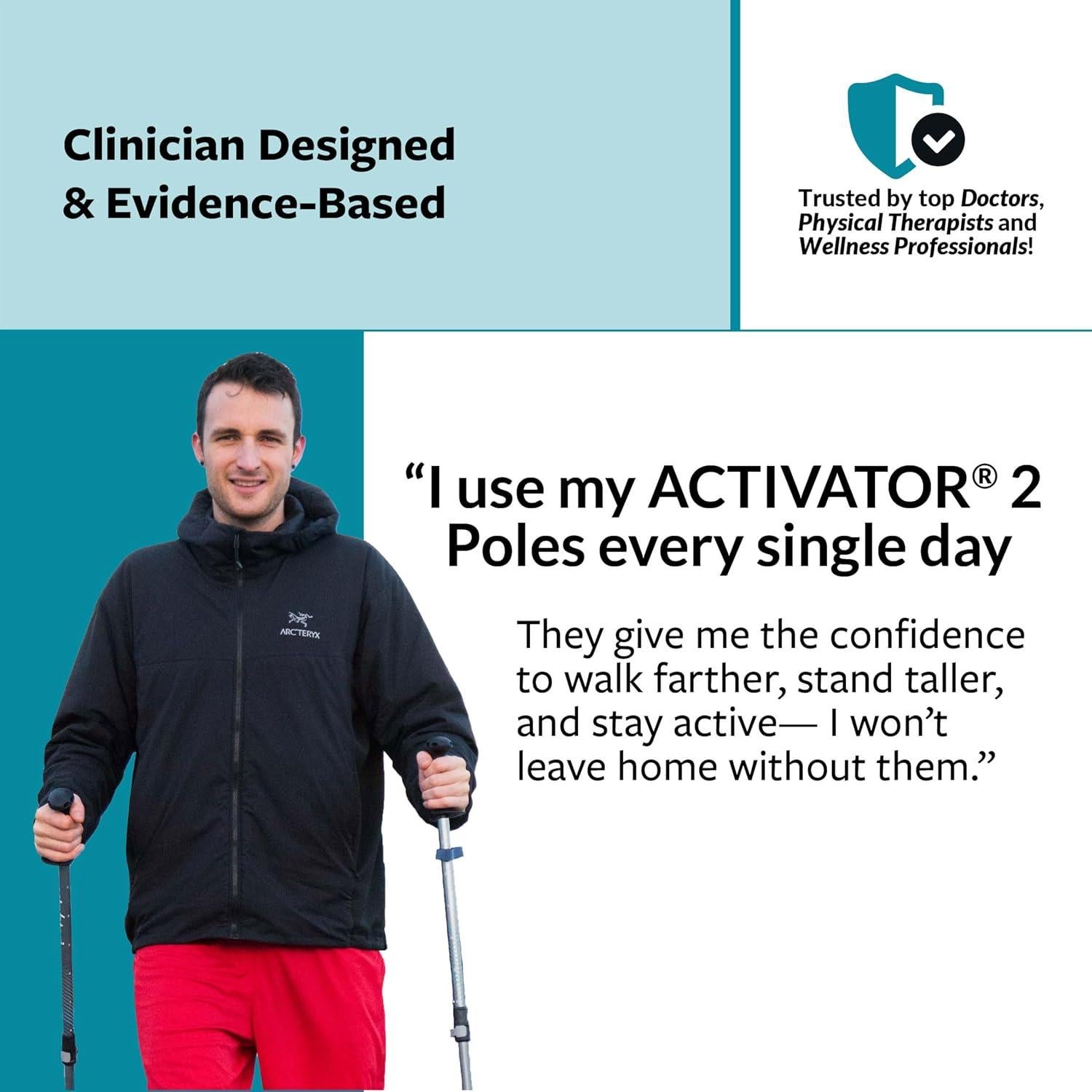 Bastones de Senderismo Urban Poling ACTIVATOR2 - Aluminio Ajustable