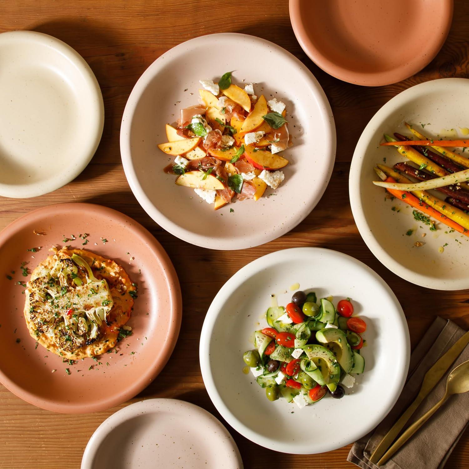 Juego de Platos y Cuencos Cerámica Bloomhouse Corsica Clay 16 Piezas