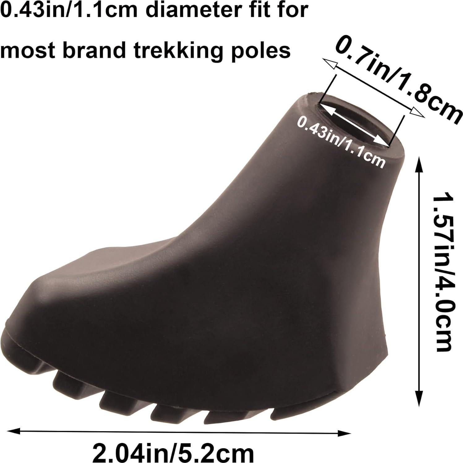 Juego de Puntas de Goma HAPLUSTAR para Bastones 6 Pcs