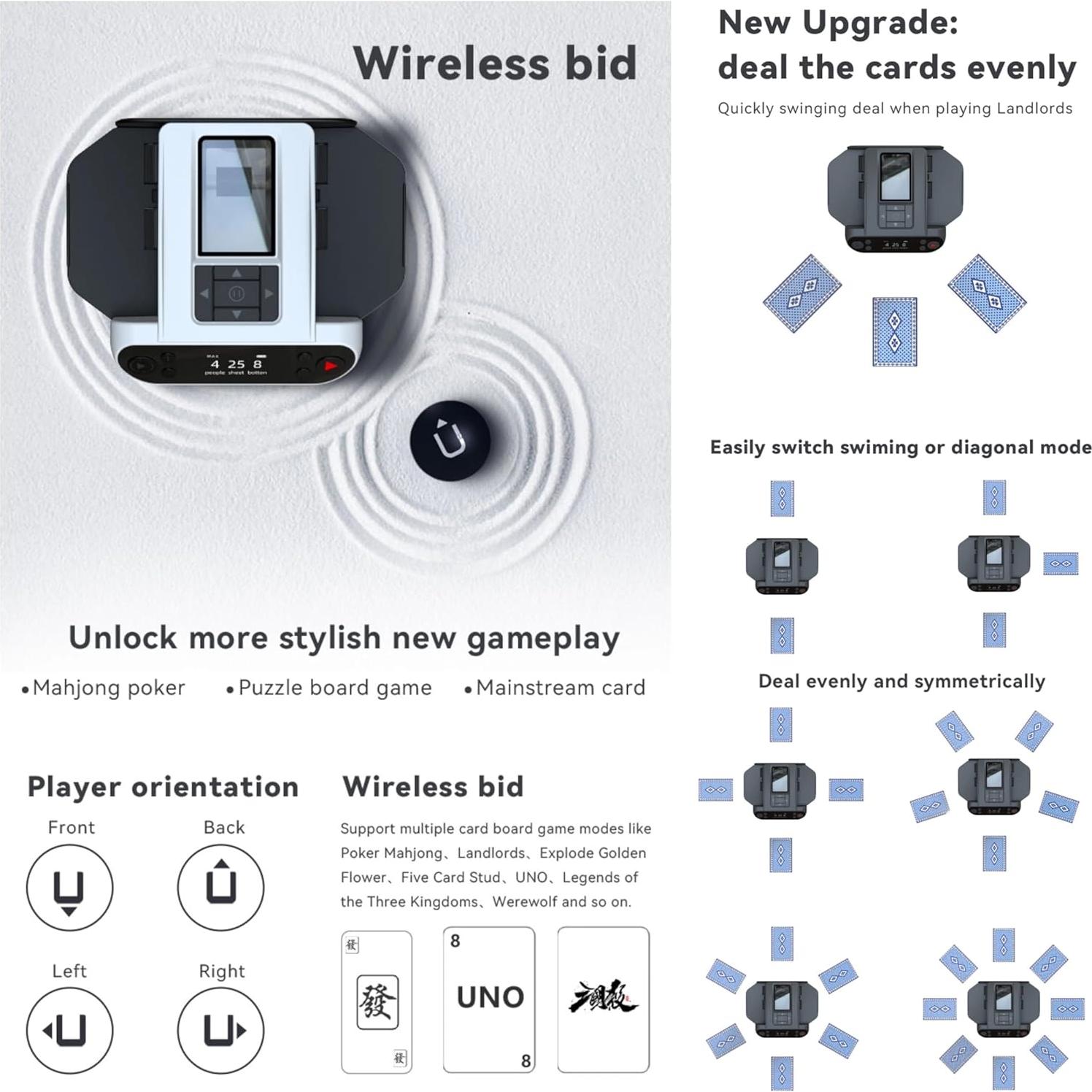 Máquina Automática de Barajar CUIYKAI 5ta Generación - Rápida y Precisa