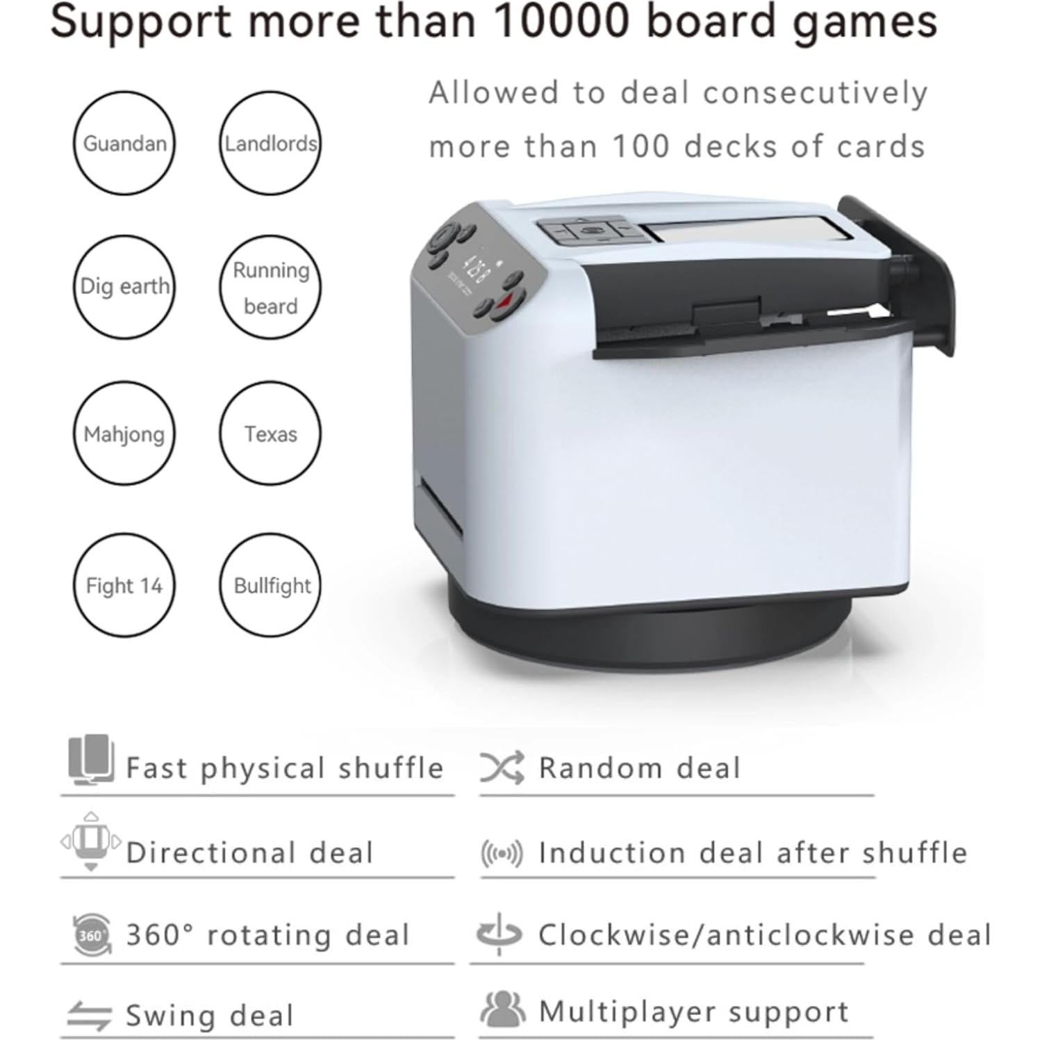 Máquina Automática de Barajar CUIYKAI 5ta Generación - Rápida y Precisa