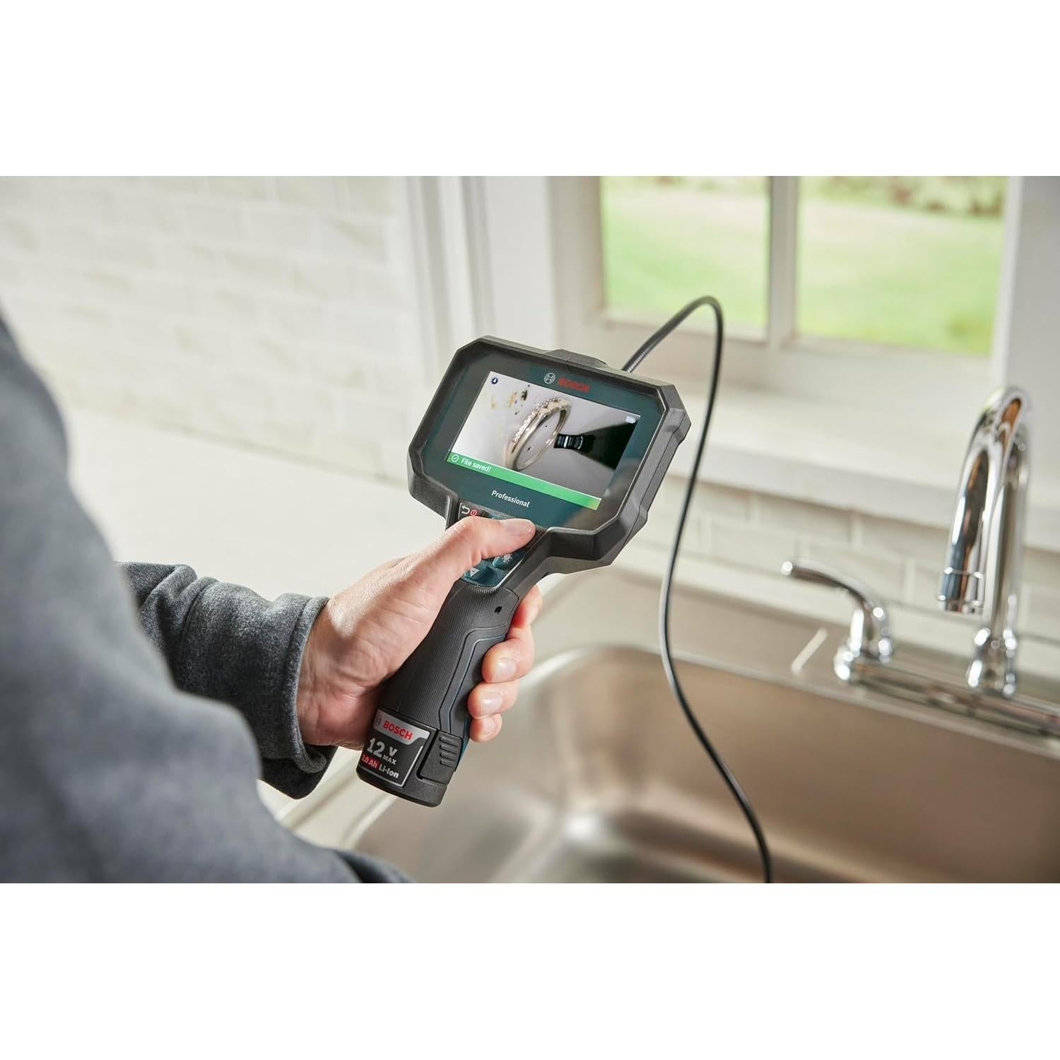 Cámara de Inspección Bosch GIC4-23C 1.5m con Luz LED