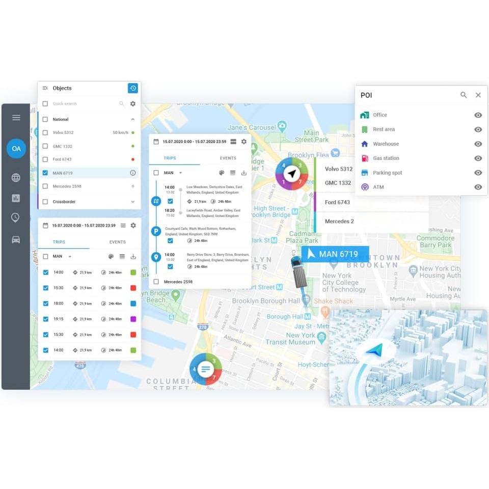 Rastreador GPS Magnético Global-View 2 Meses Batería