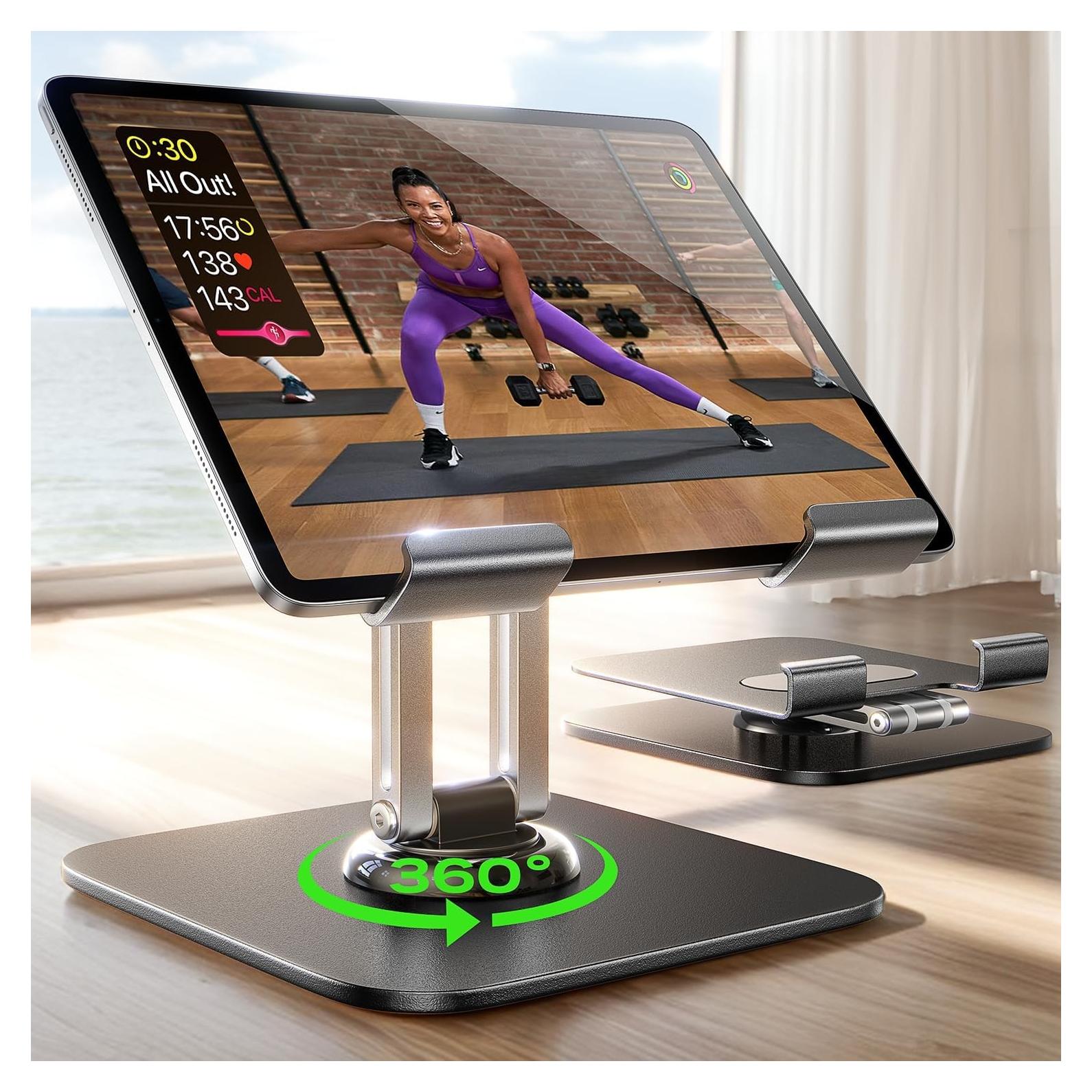 Soporte ajustable para iPad LISEN 2023 360° negro