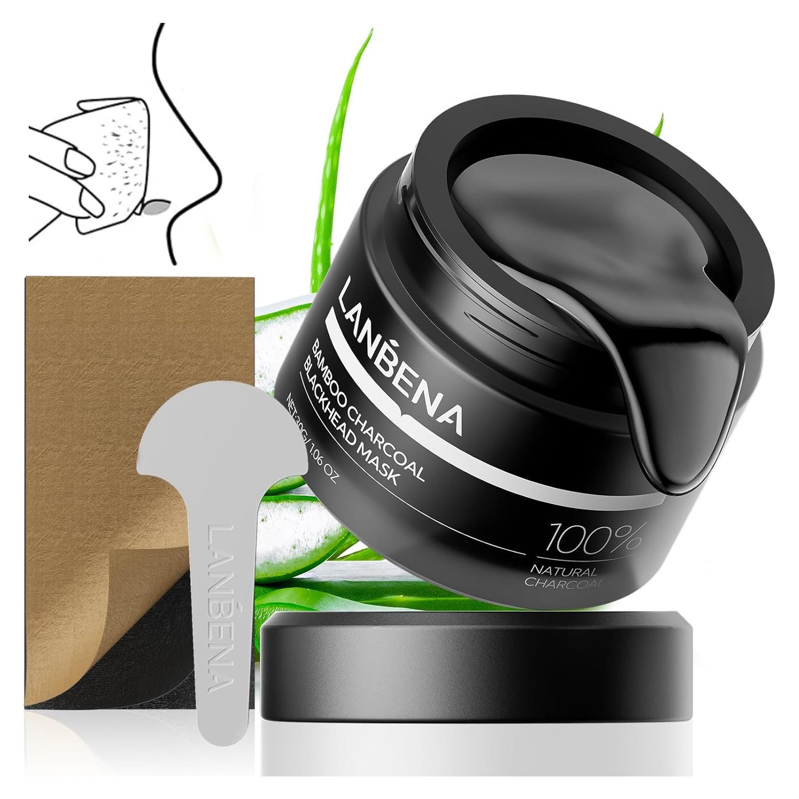 Máscara Removedora de Puntos Negros LANBENA 2.0 Carbón 60pcs