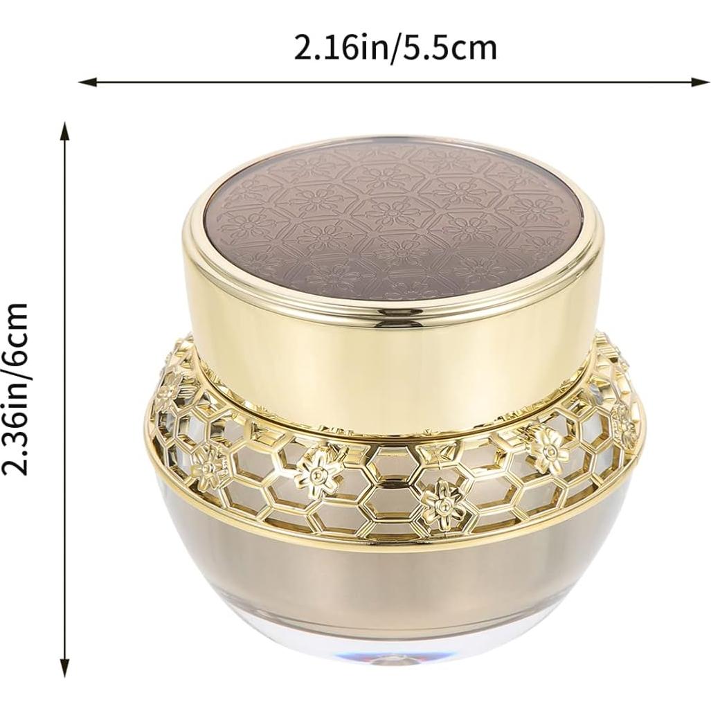 Tarro Cosmético Refillable FRCOLOR 30g Dorado para Crema