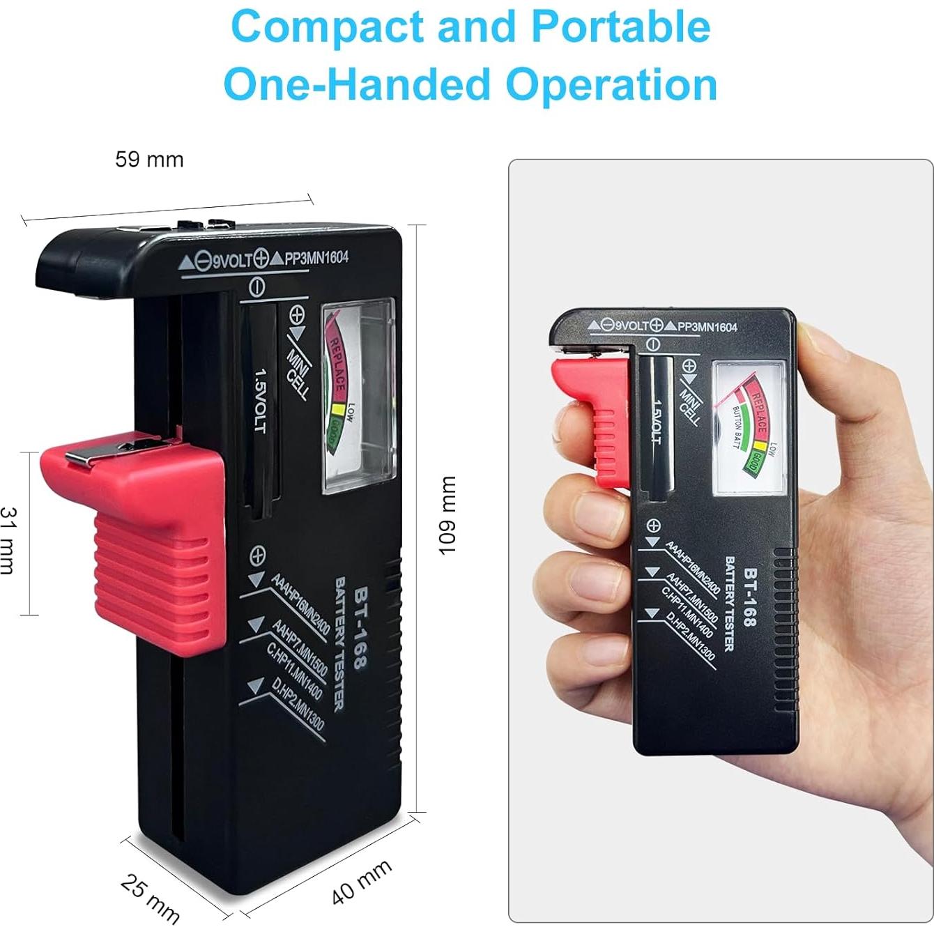 Probador de Baterías Dlyfull B1L Universal para AAA AA 9V