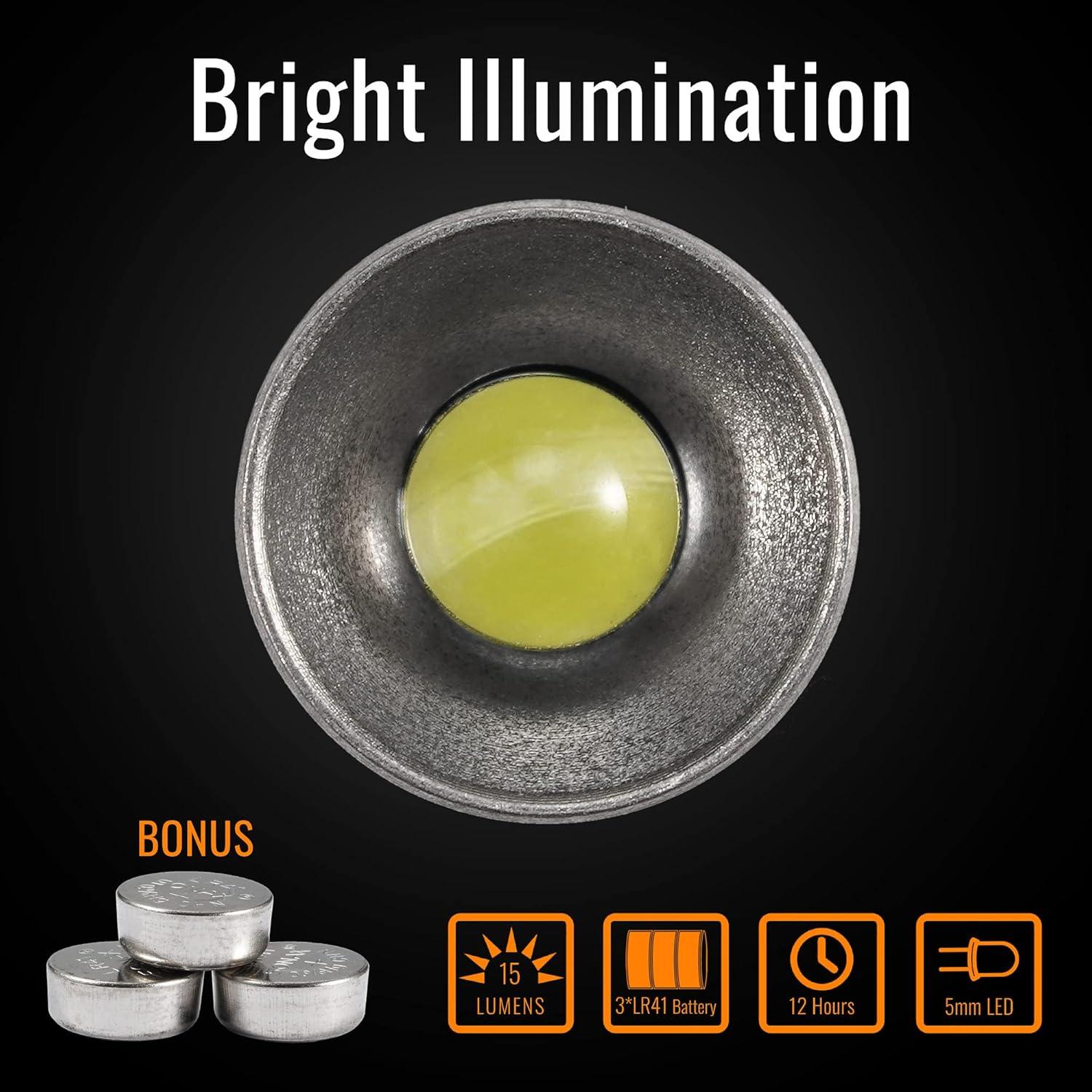 Linterna LED Mini KeyUnity KF00 de Titanio 15 Lúmenes Impermeable