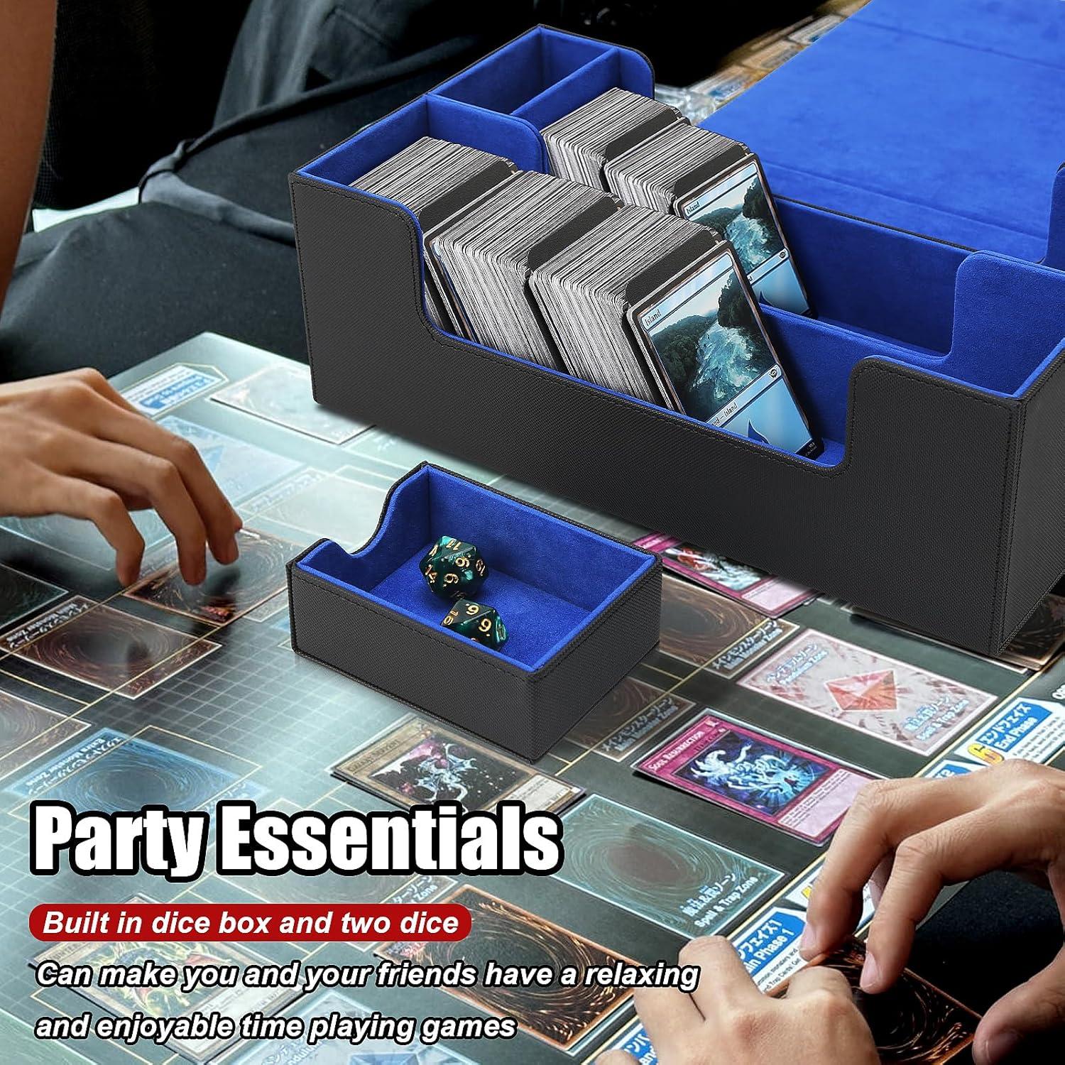 Caja de Almacenamiento de Cartas DaMohony 1500+ PU Negro/Azul