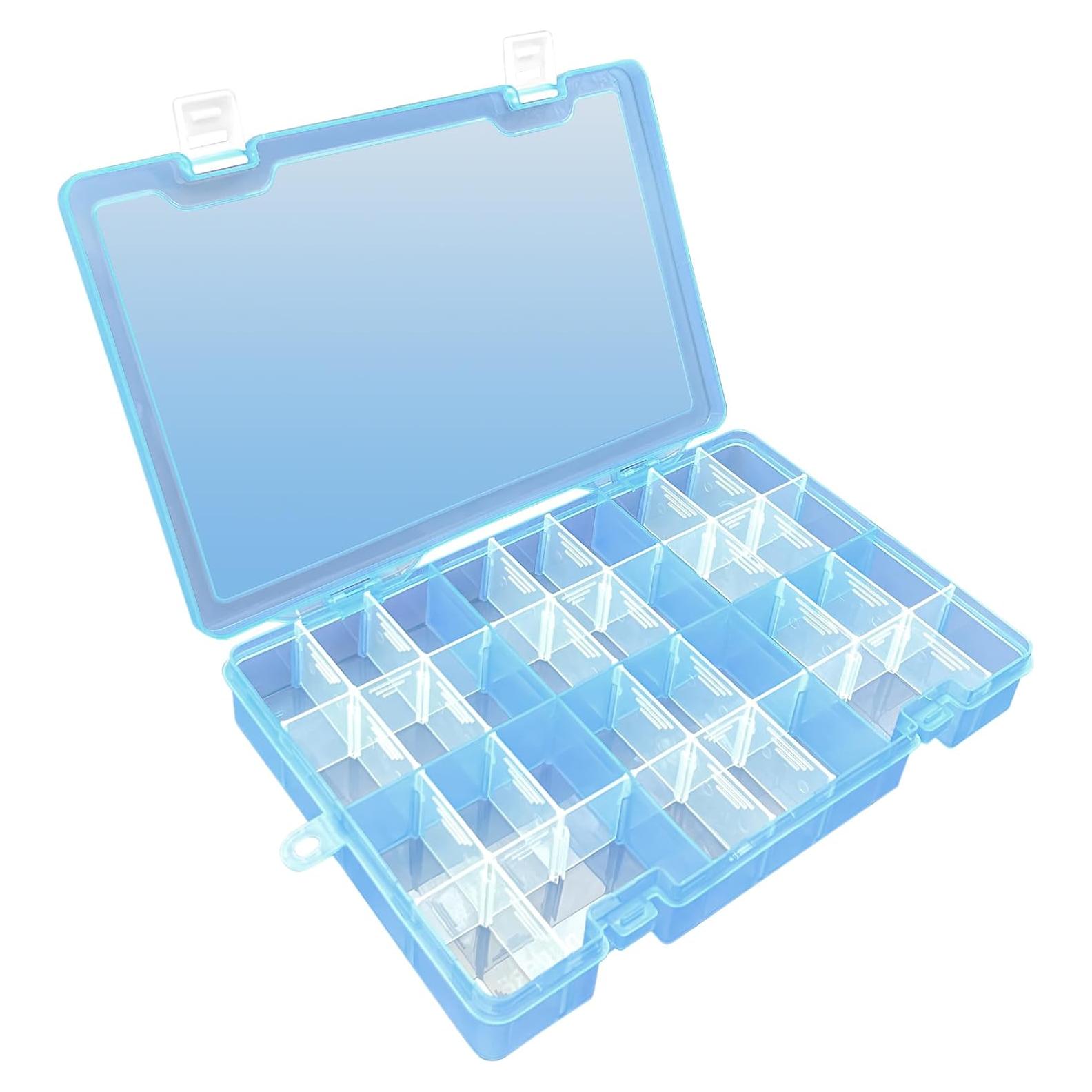 Caja Organizadora de Plástico DUOFIRE 34 Rejillas Azul