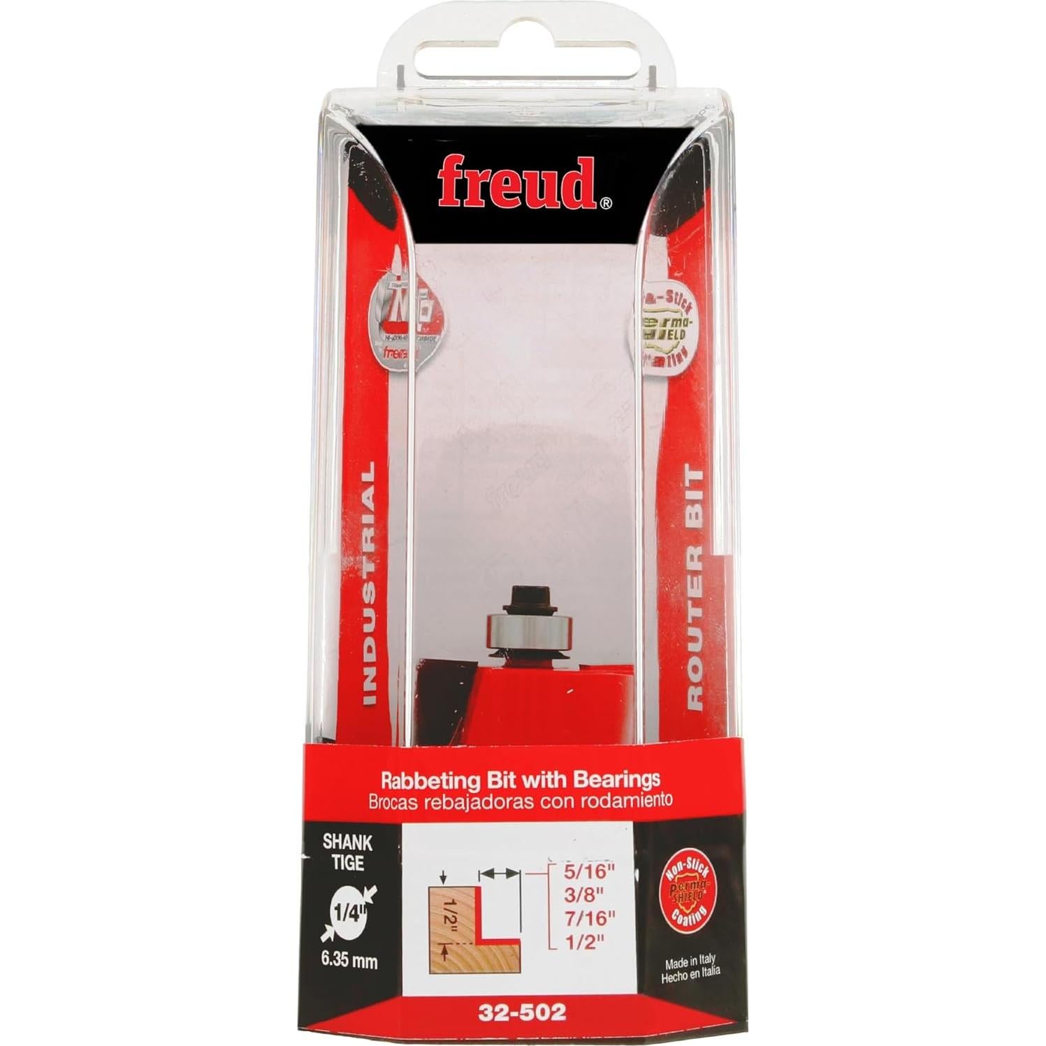 Juego de Brocas de Fresadora Freud 32-502 con 4 Rodamientos