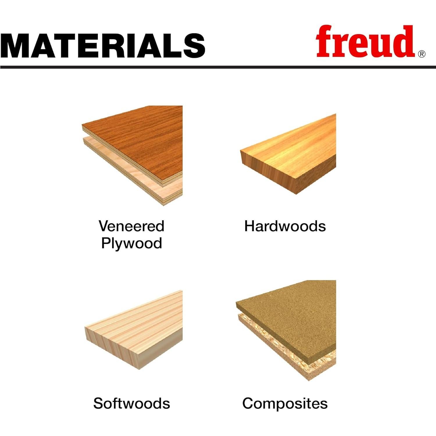 Juego de Brocas de Fresadora Freud 32-502 con 4 Rodamientos