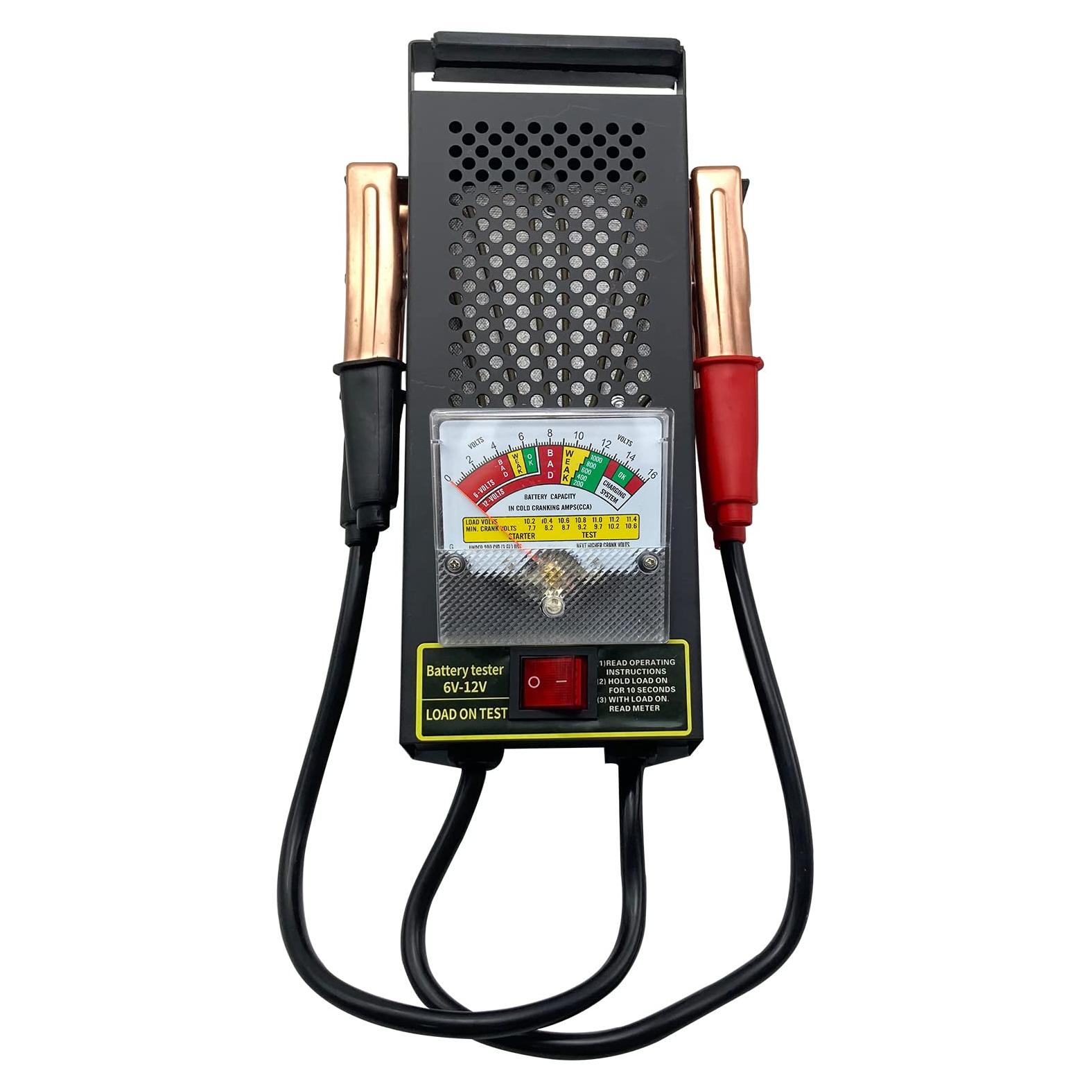 Probador de Carga de Batería KAIHENG 6V 12V con Voltímetro