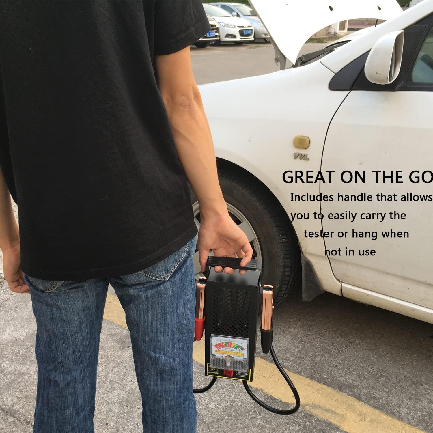 Probador de Carga de Batería KAIHENG 6V 12V con Voltímetro