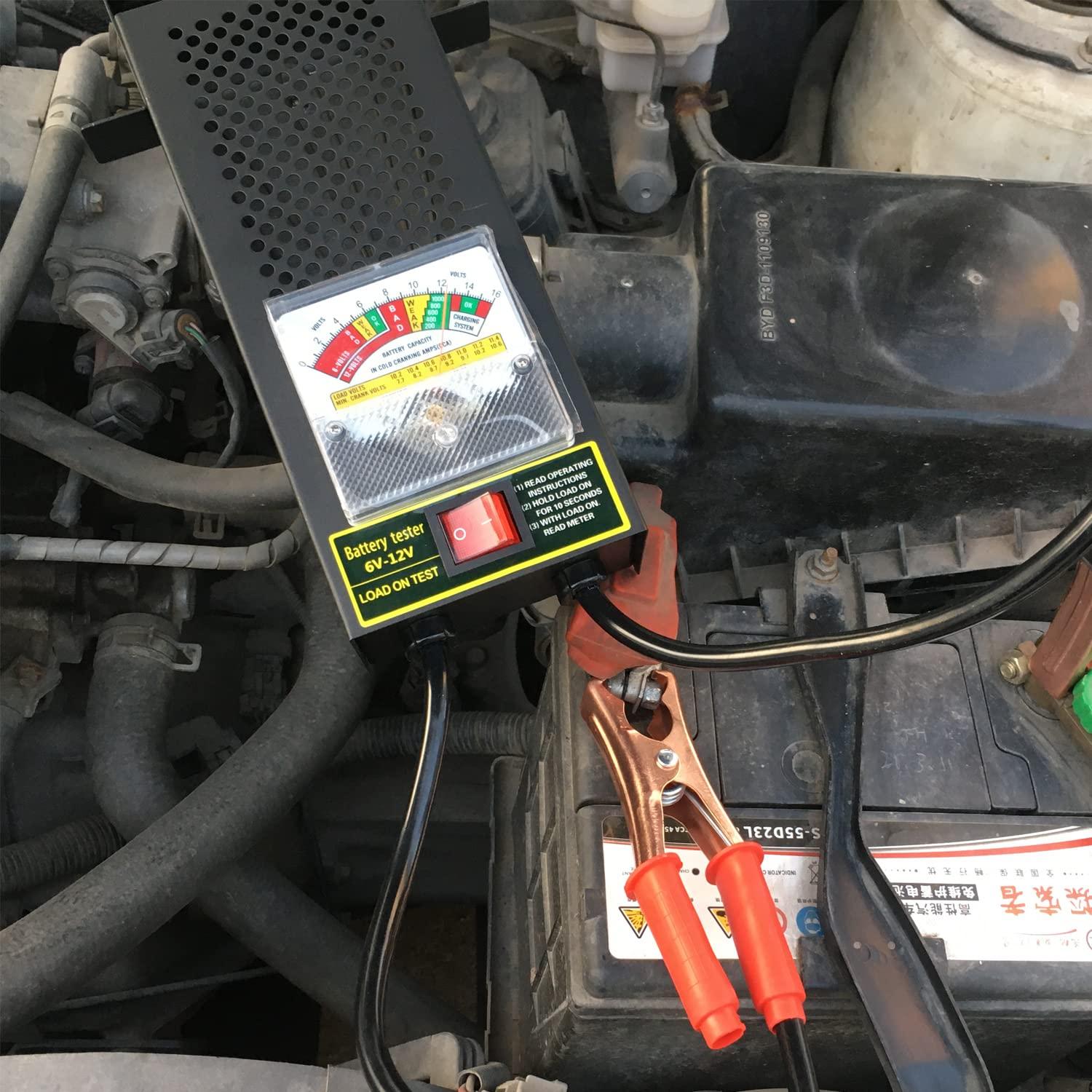 Probador de Carga de Batería KAIHENG 6V 12V con Voltímetro