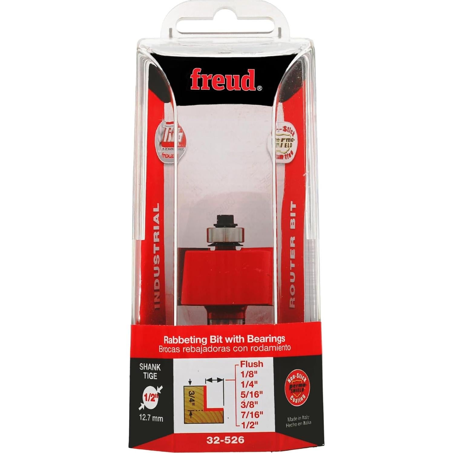 Fresadora Freud 32-526 con 7 fresas y rodamientos intercambiables