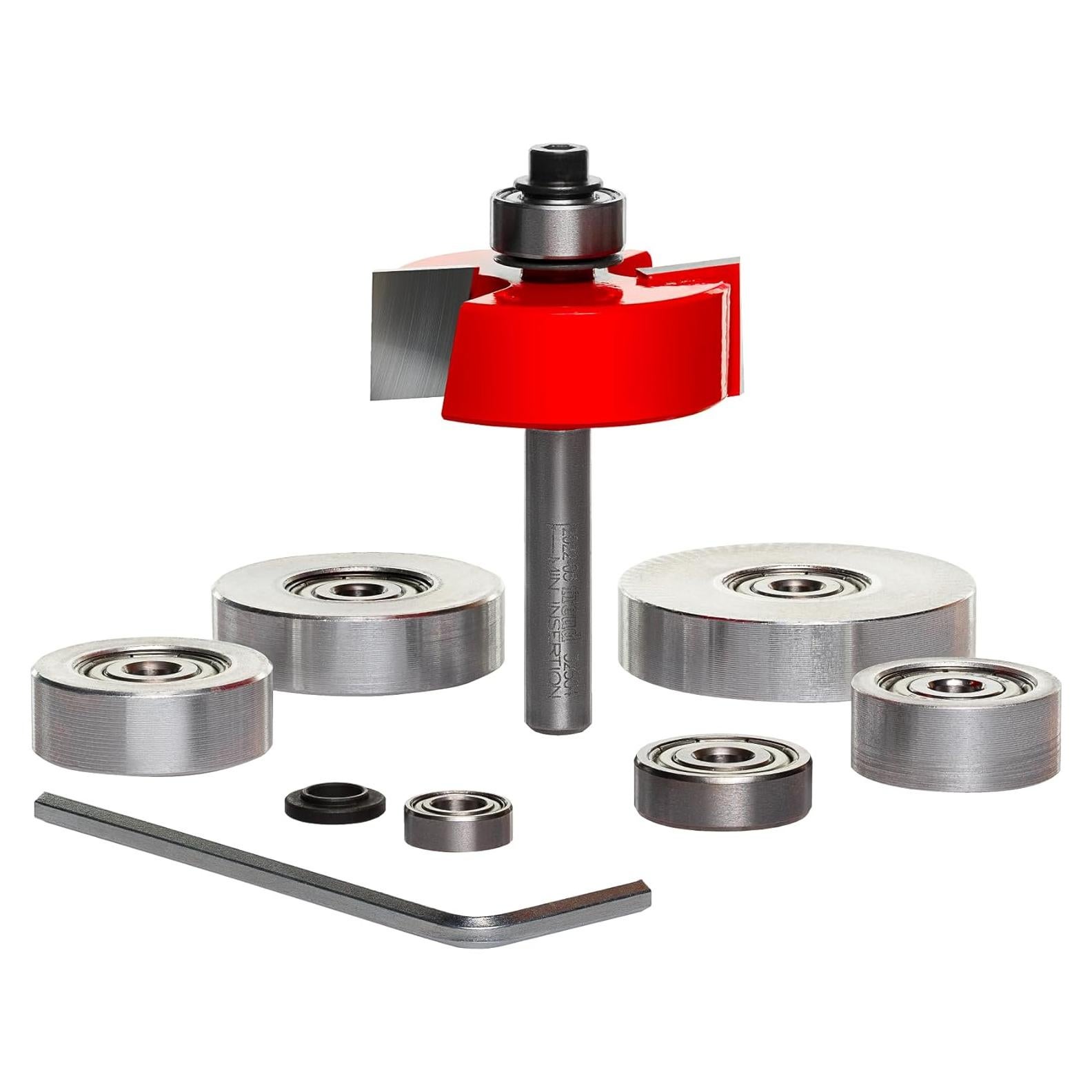 Juego de Brocas de Rebaje Freud 32-504 con Rodamientos 6.35 mm