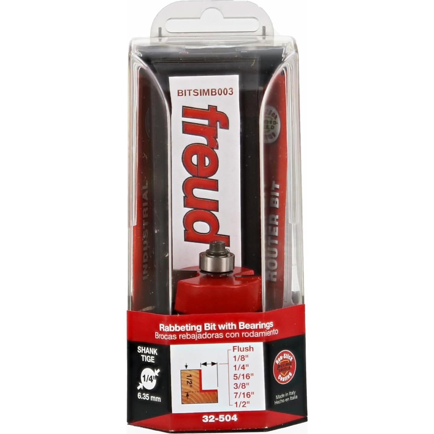 Juego de Brocas de Rebaje Freud 32-504 con Rodamientos 6.35 mm