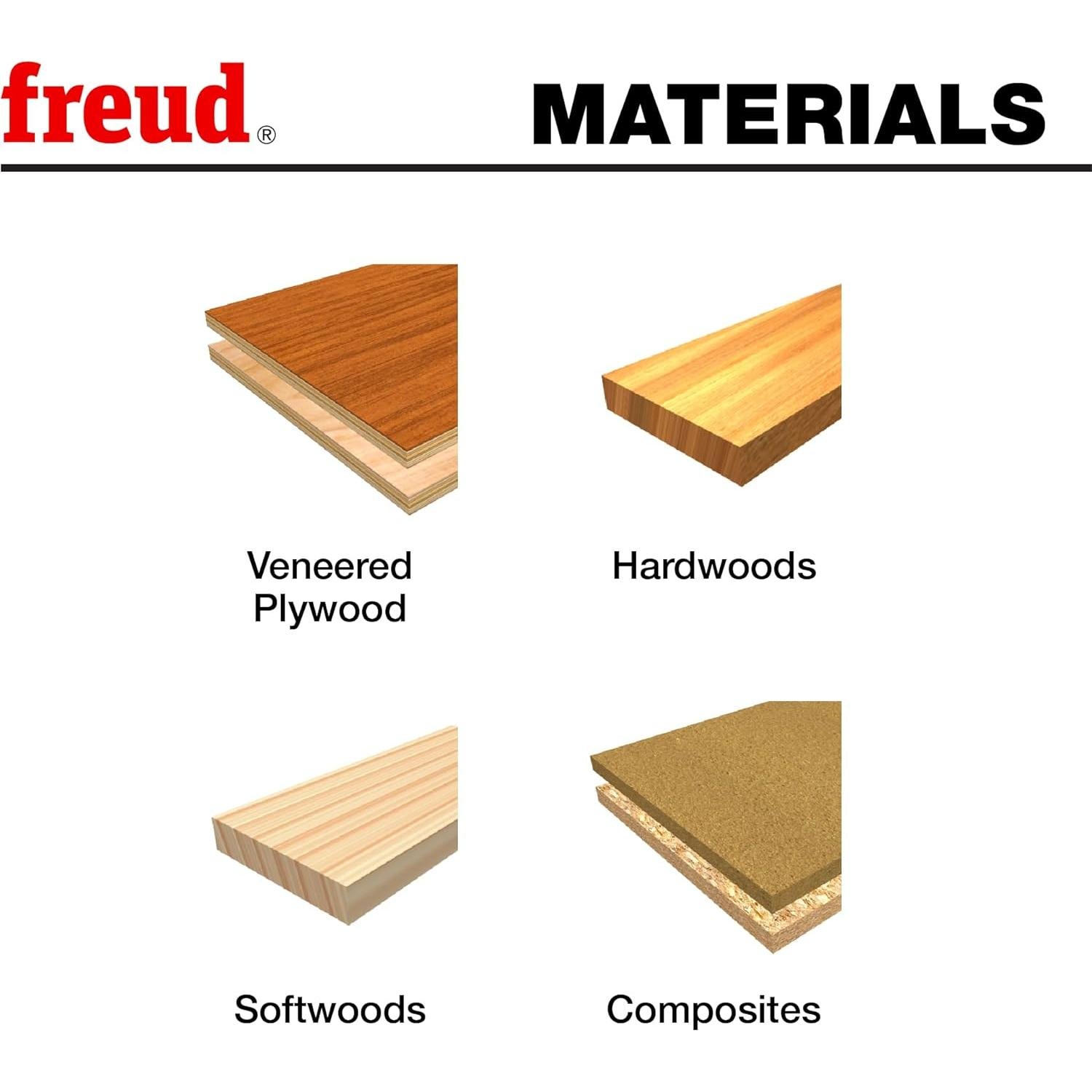 Juego de Brocas de Rebaje Freud 32-504 con Rodamientos 6.35 mm