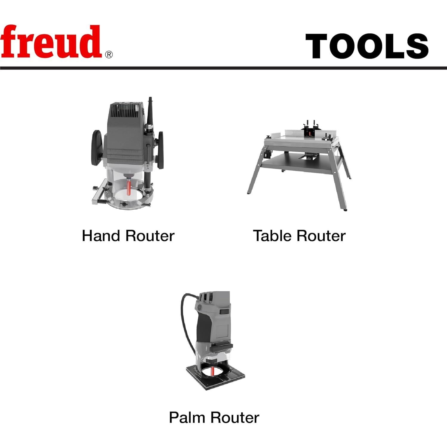 Juego de Brocas de Rebaje Freud 32-504 con Rodamientos 6.35 mm