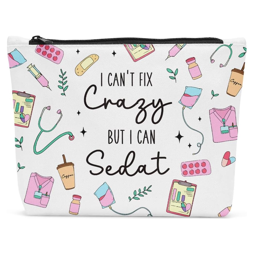 Bolsa de Maquillaje Sldpngo para Enfermeras 25.4x19.1cm