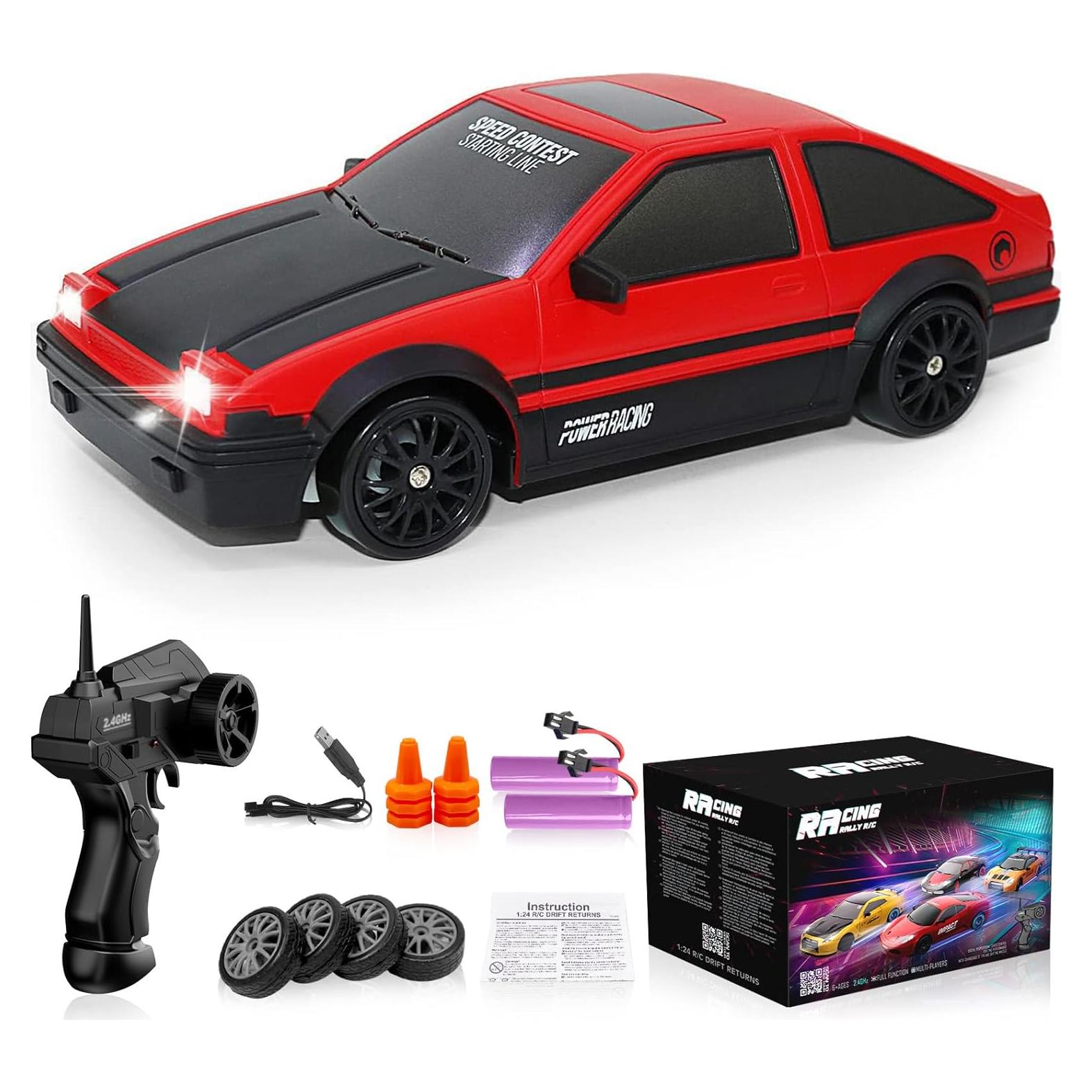 Coche RC Drift Desdoni 1:24 4WD 15KM/h con Luces LED