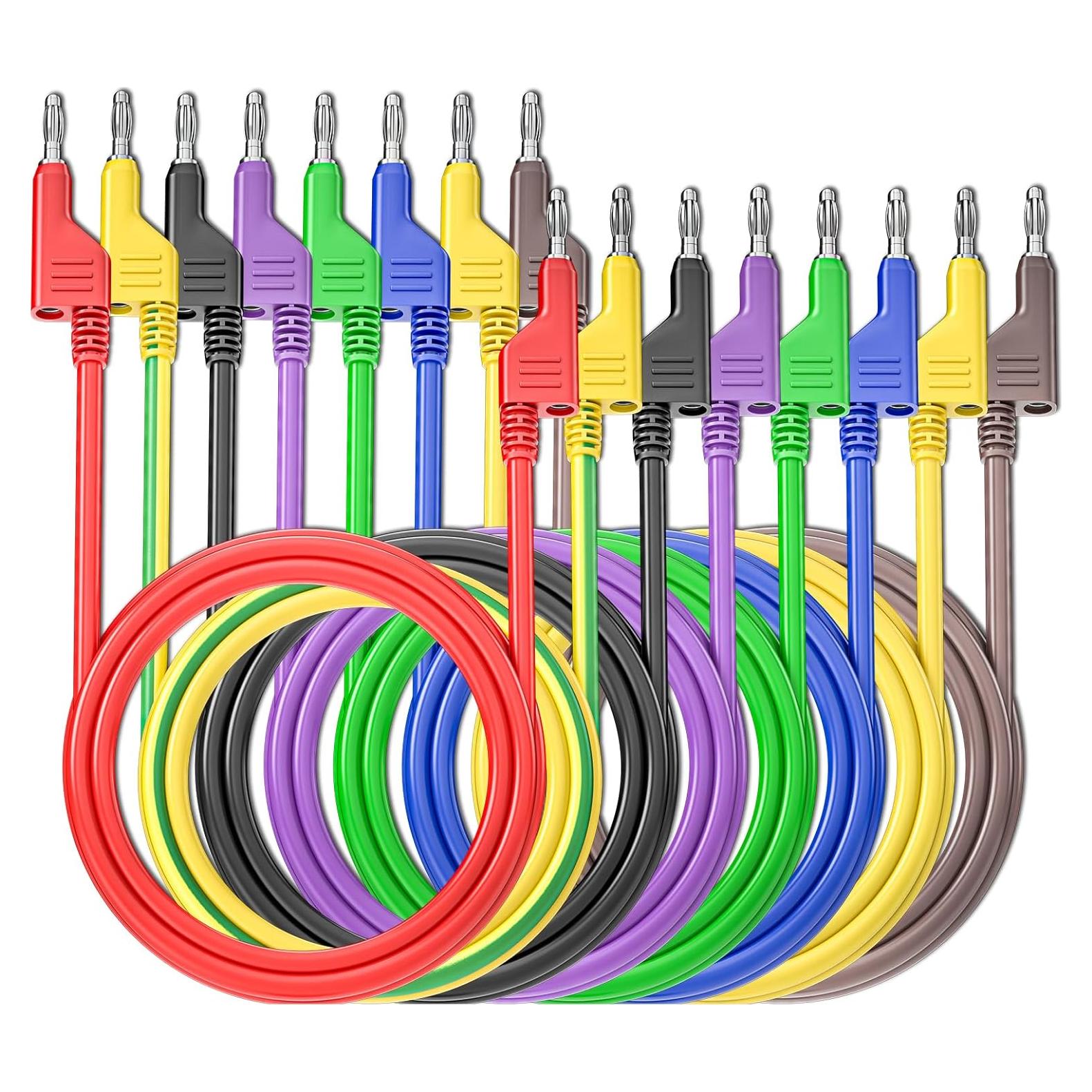 Cables de Prueba Goupchn 1m Banana Apilables 8PCS 1000V 15A