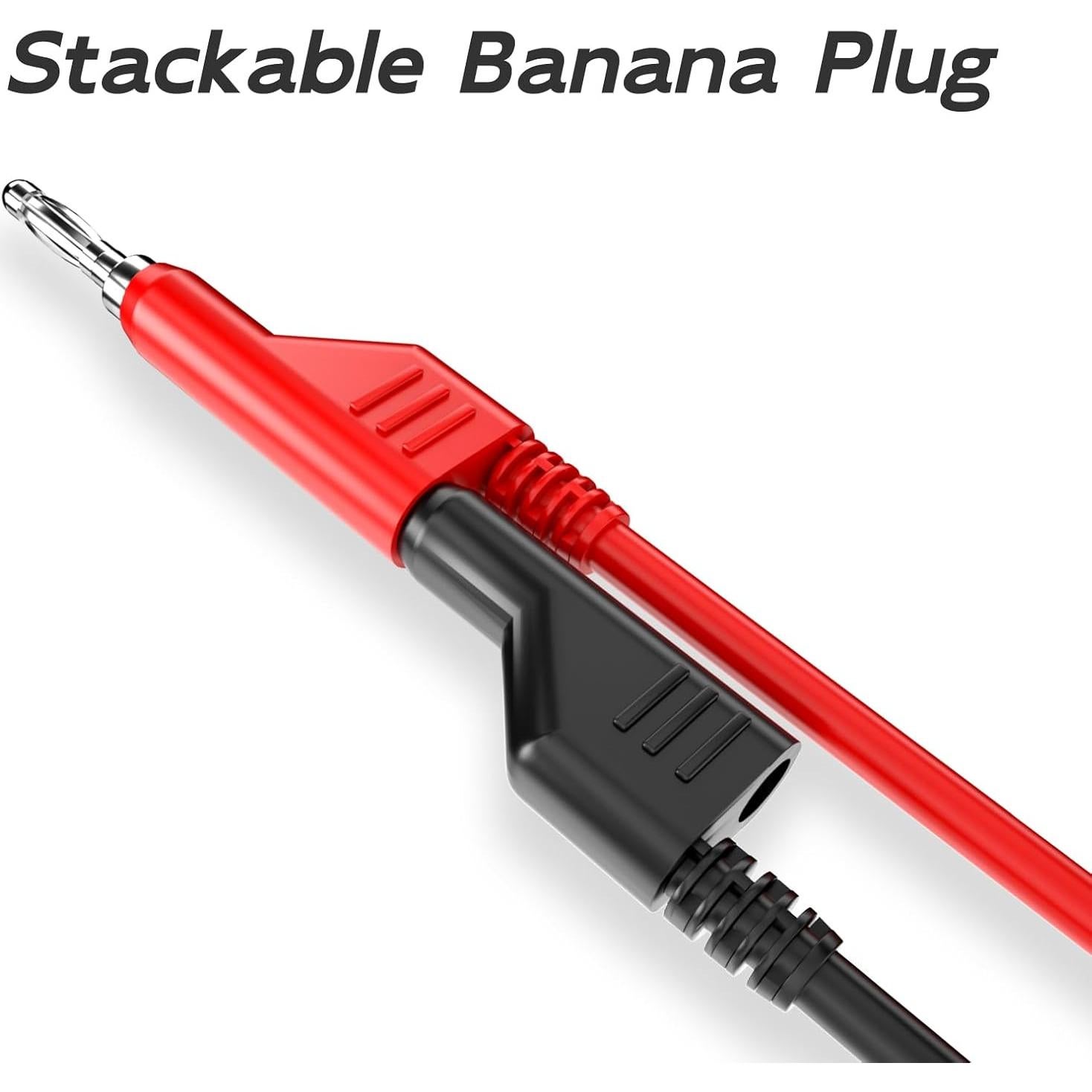 Cables de Prueba Goupchn 1m Banana Apilables 8PCS 1000V 15A